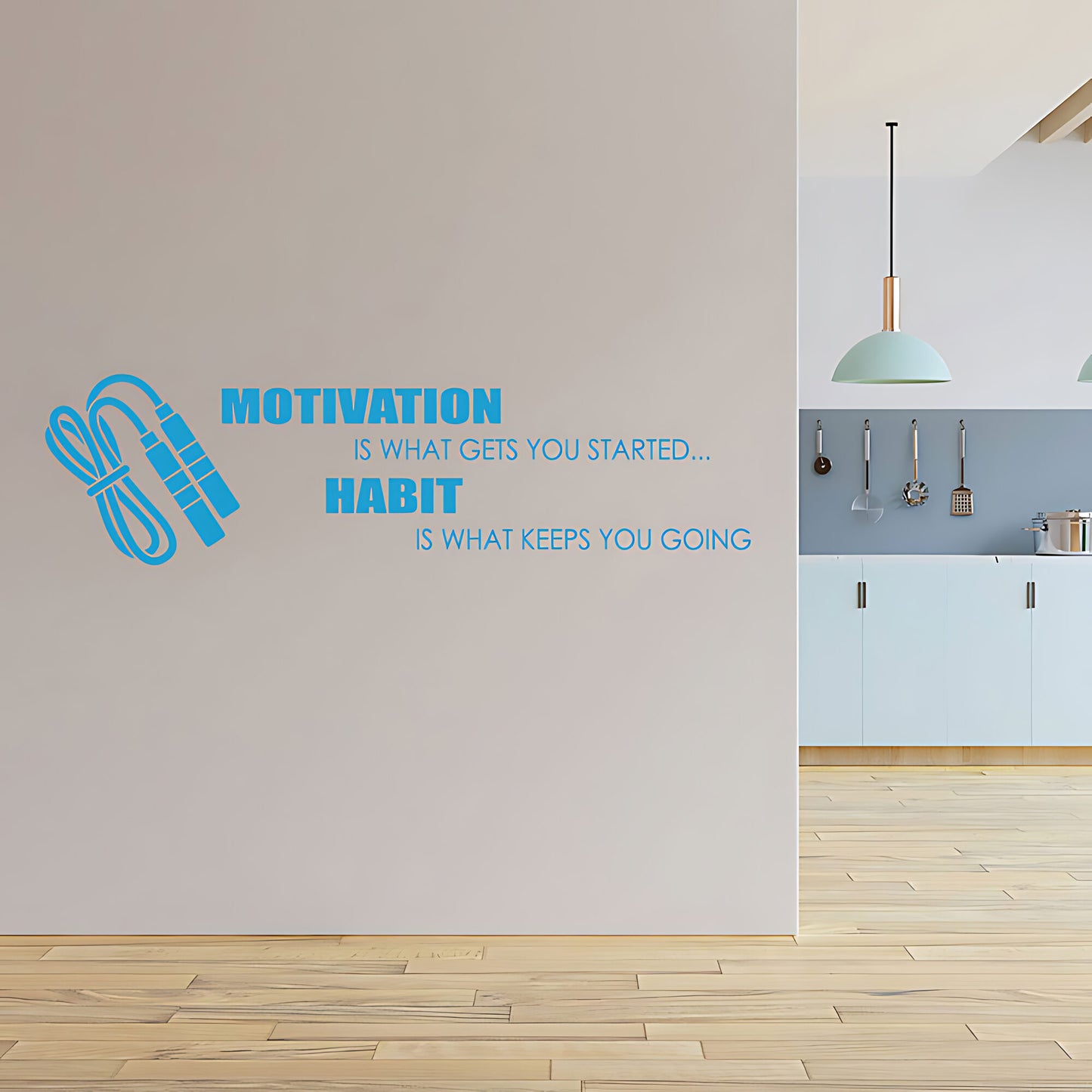 Habit Is What Keeps You Going Wall Sticker - Motivational Sports Decor