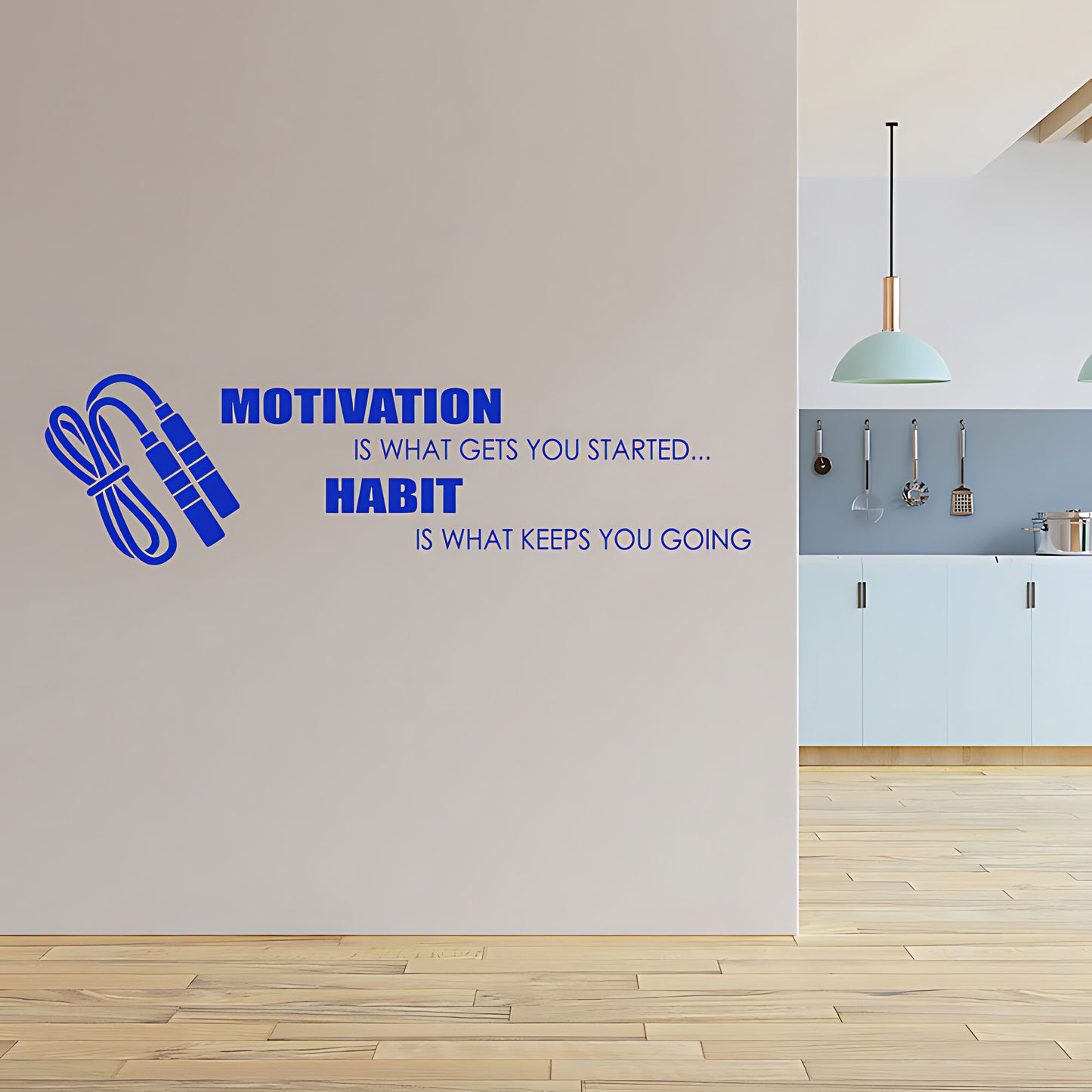 Habit Is What Keeps You Going Wall Sticker - Motivational Sports Decor