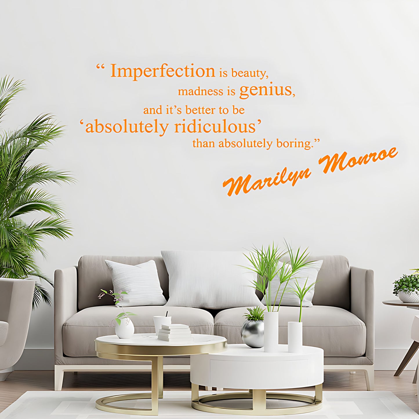 Marilyn Monroe Wall Sticker - Timeless Quotes and Iconic Art