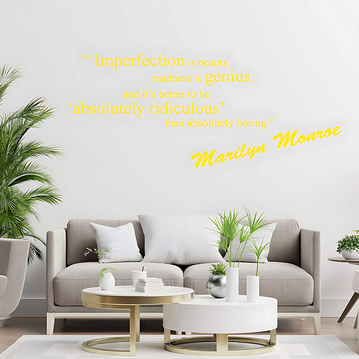 Marilyn Monroe Wall Sticker - Timeless Quotes and Iconic Art