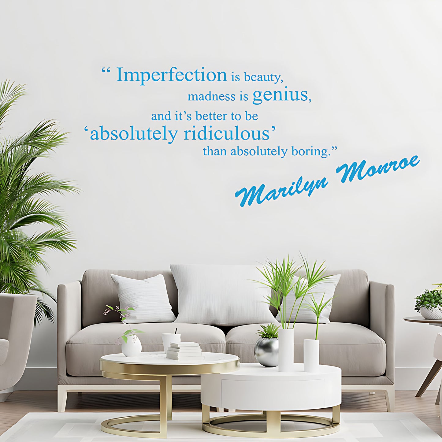 Marilyn Monroe Wall Sticker - Timeless Quotes and Iconic Art