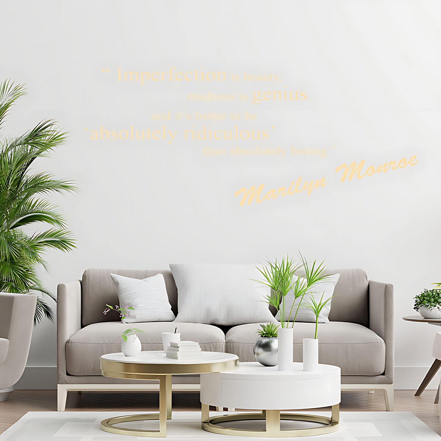 Marilyn Monroe Wall Sticker - Timeless Quotes and Iconic Art