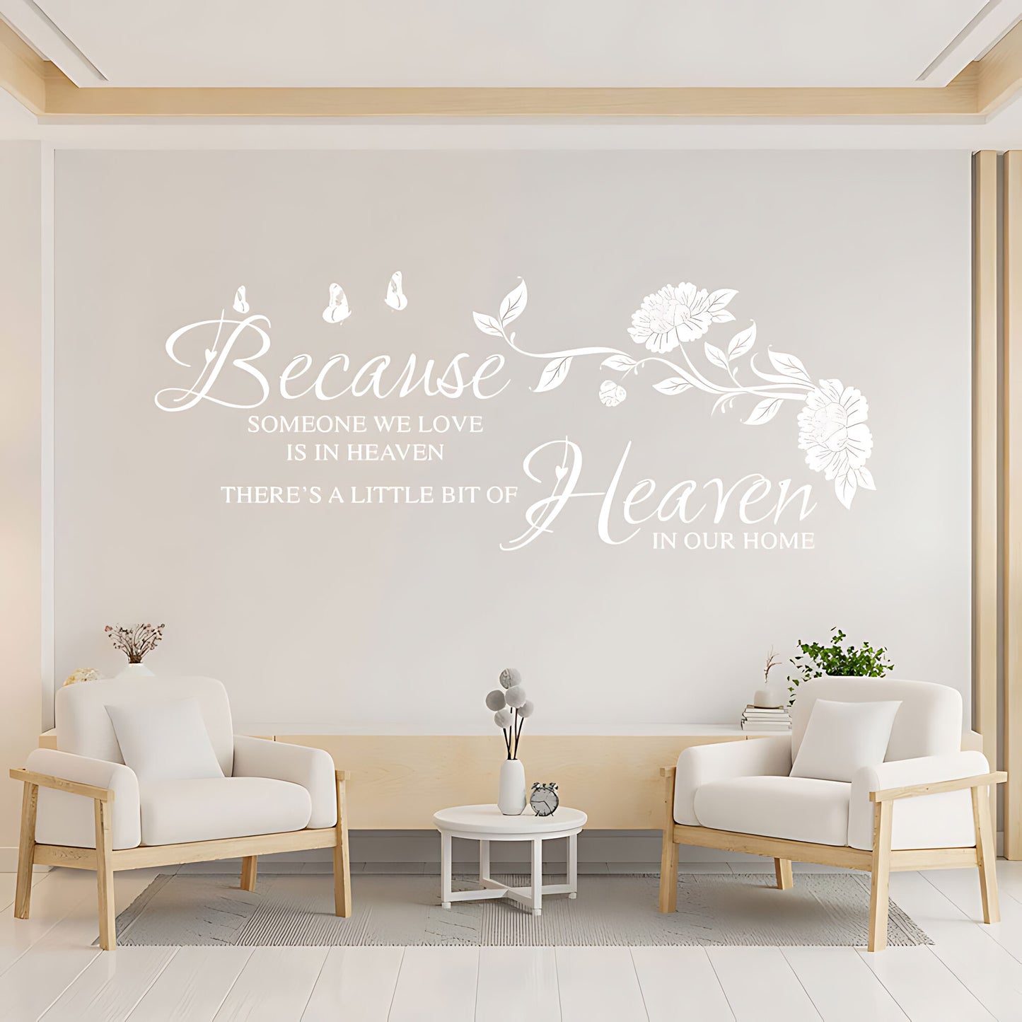 Someone We Love Is in Heaven Wall Sticker - Inspirational Quote