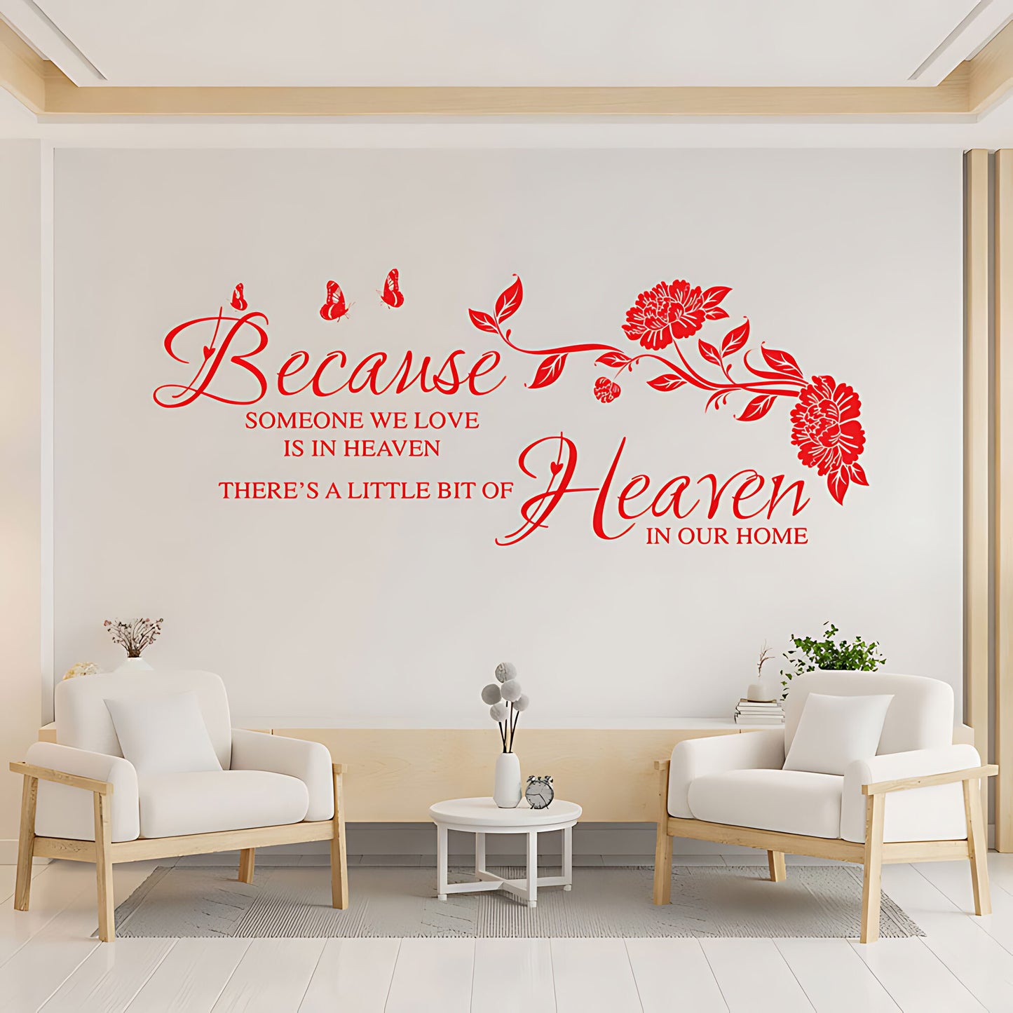 Someone We Love Is in Heaven Wall Sticker - Inspirational Quote