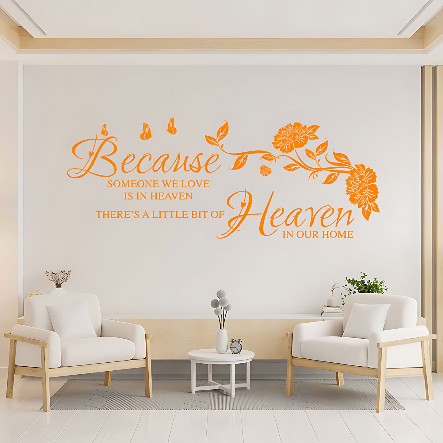 Someone We Love Is in Heaven Wall Sticker - Inspirational Quote