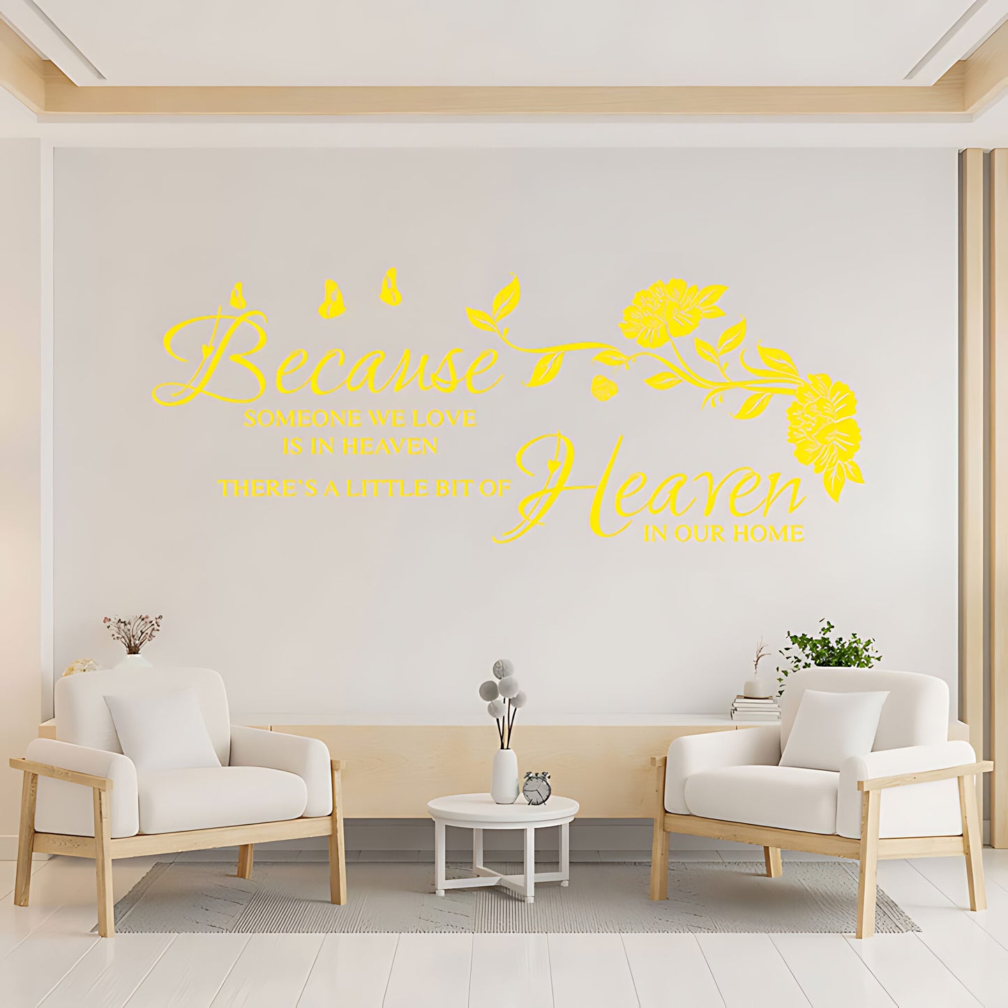 Someone We Love Is in Heaven Wall Sticker - Inspirational Quote