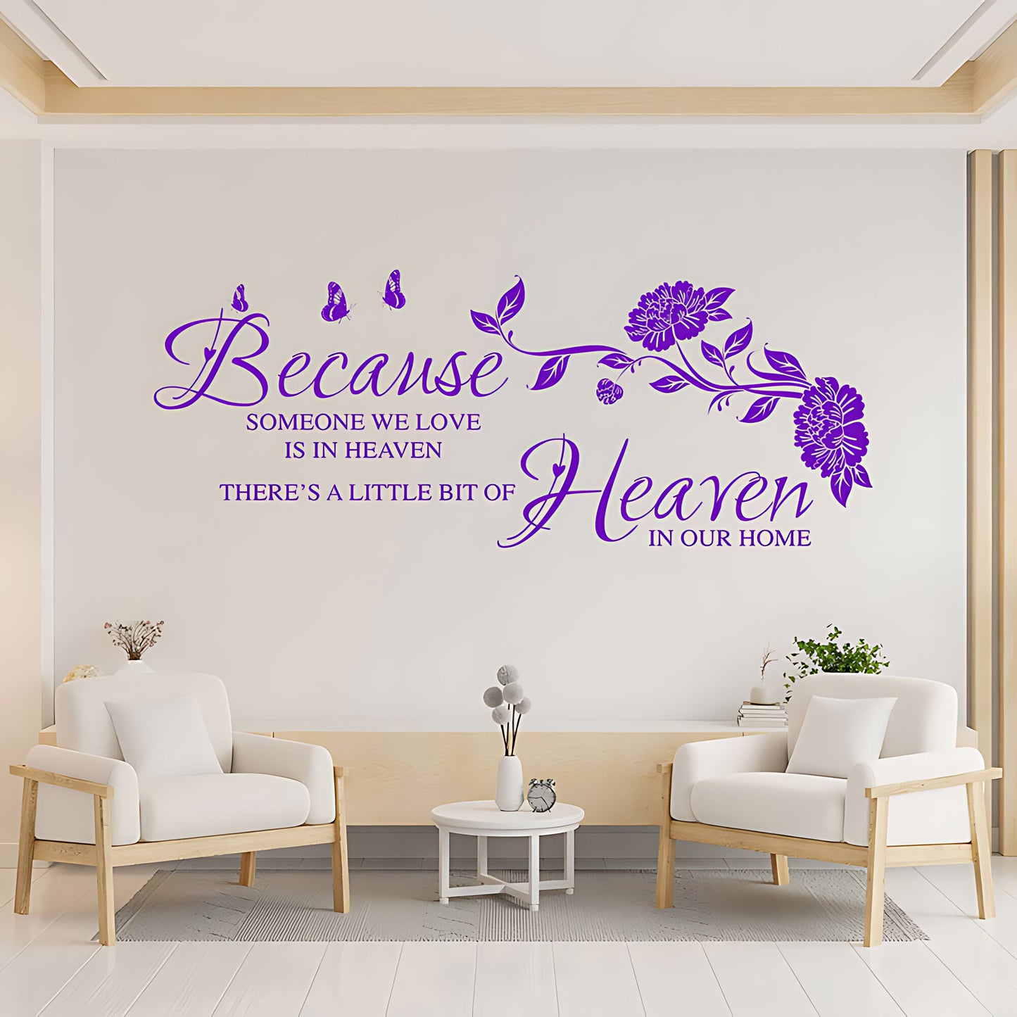 Someone We Love Is in Heaven Wall Sticker - Inspirational Quote