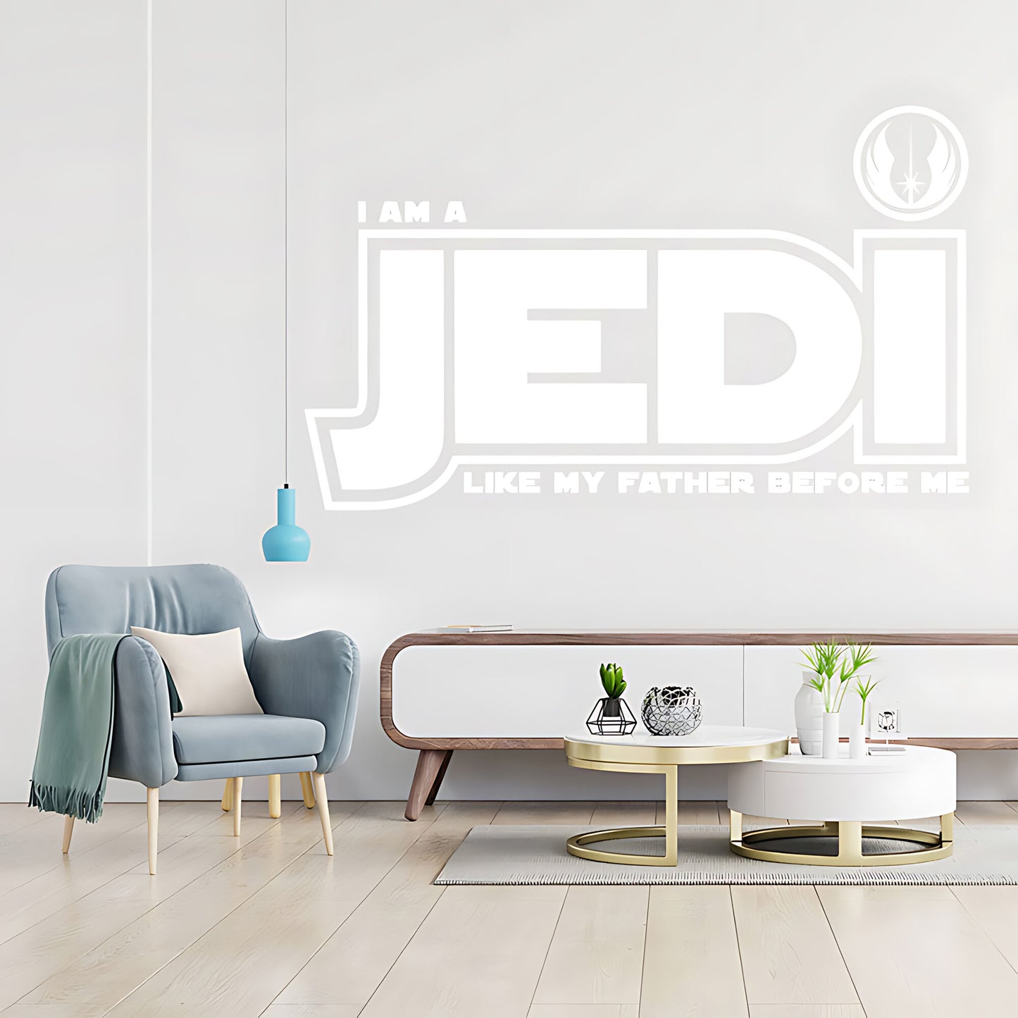 Star Wars I Am a Jedi Like My Father Wall Sticker – Jedi Order Decal