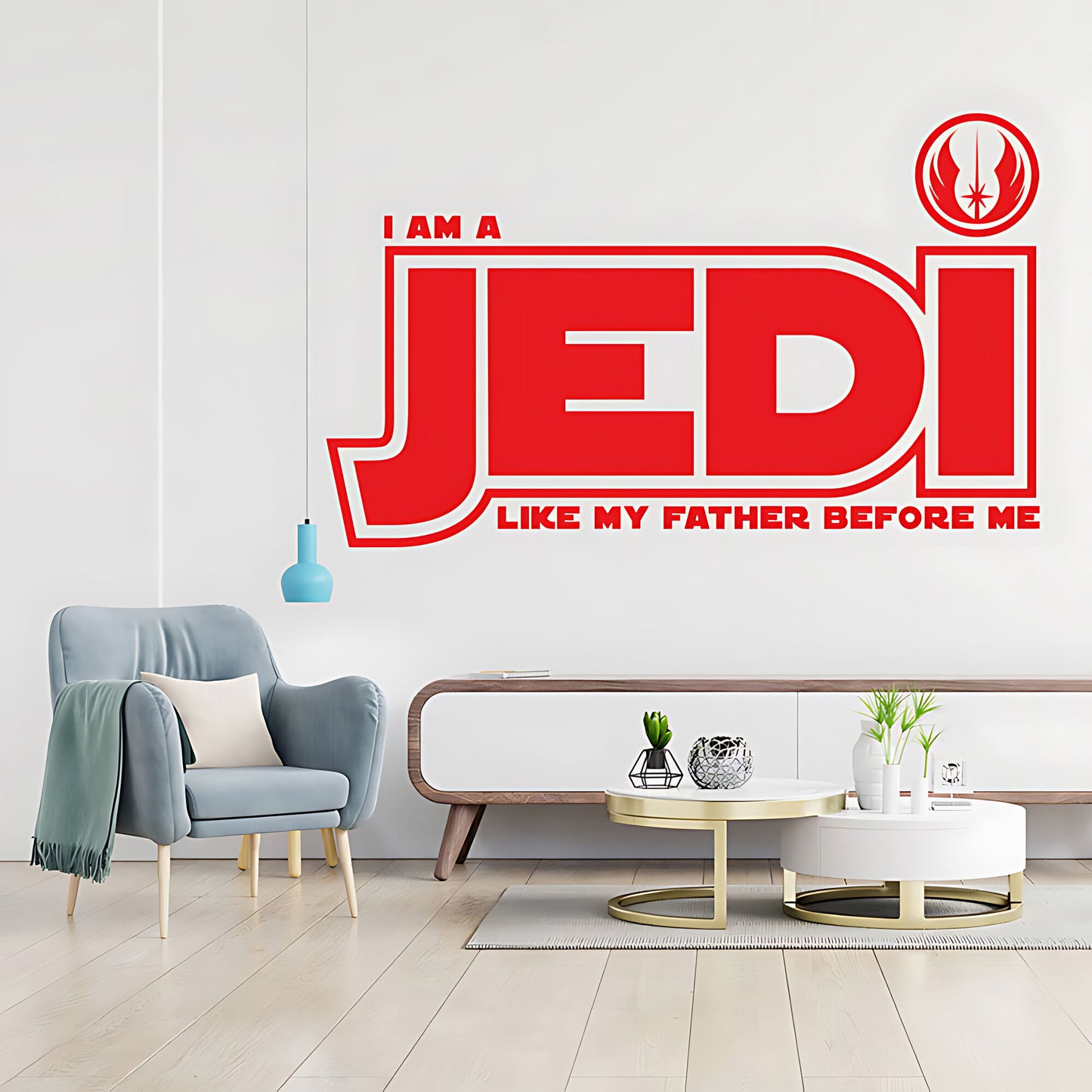 Star Wars I Am a Jedi Like My Father Wall Sticker – Jedi Order Decal