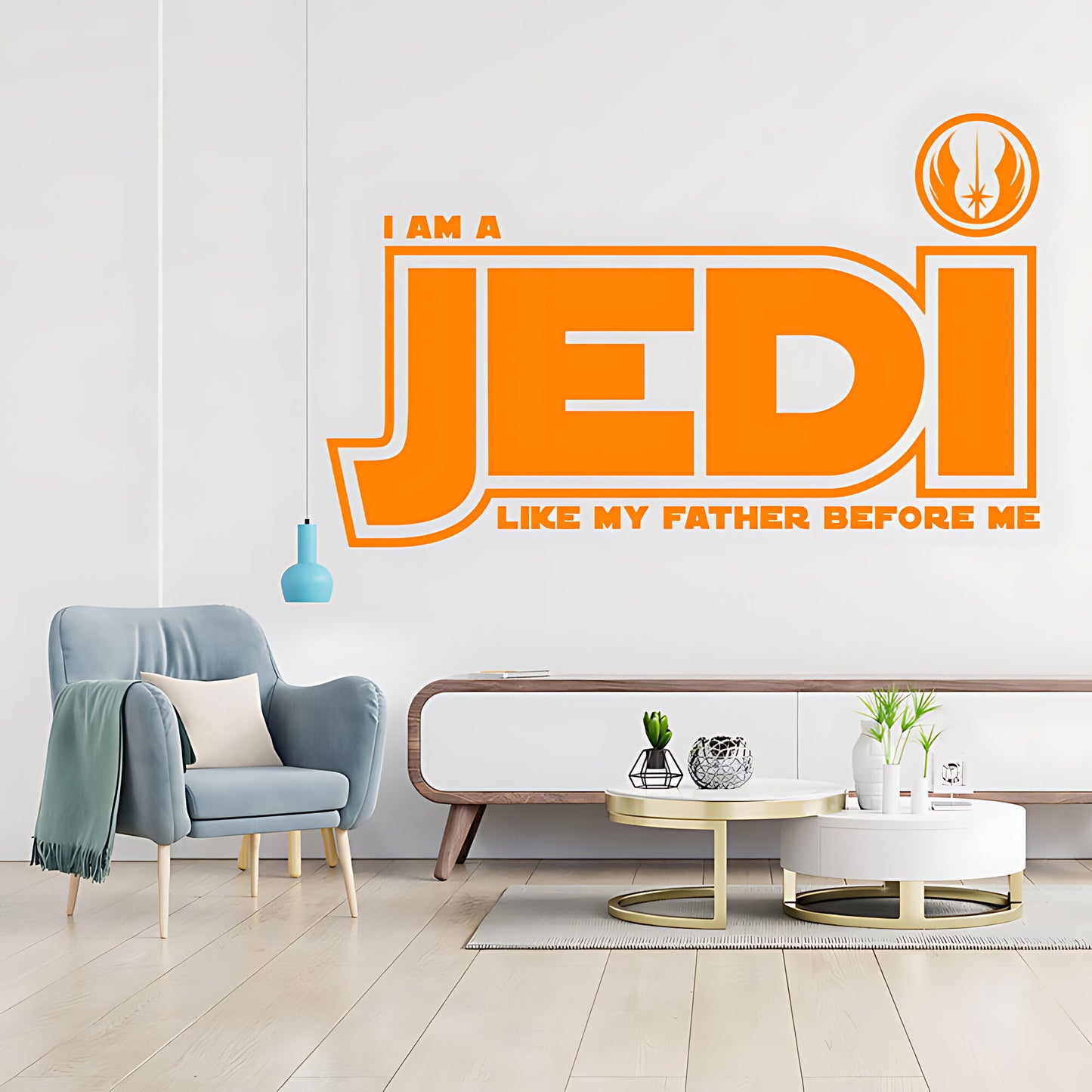 Star Wars I Am a Jedi Like My Father Wall Sticker – Jedi Order Decal