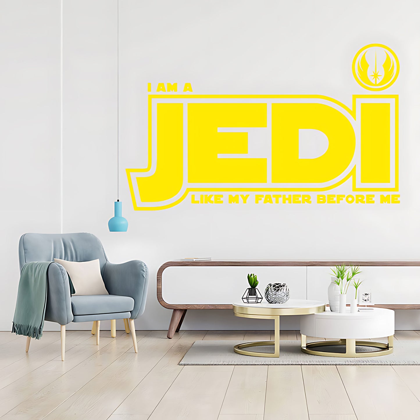 Star Wars I Am a Jedi Like My Father Wall Sticker – Jedi Order Decal