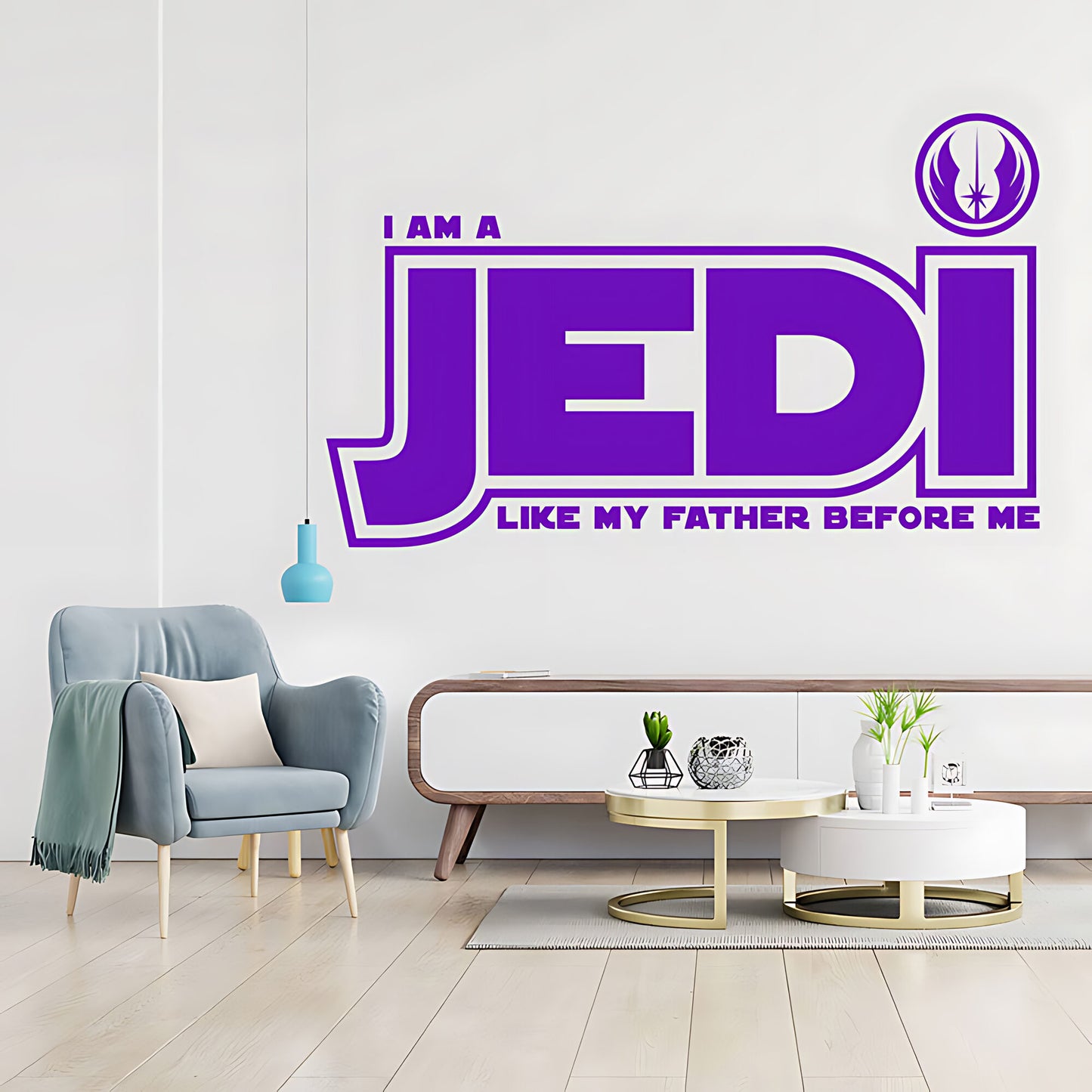 Star Wars I Am a Jedi Like My Father Wall Sticker – Jedi Order Decal
