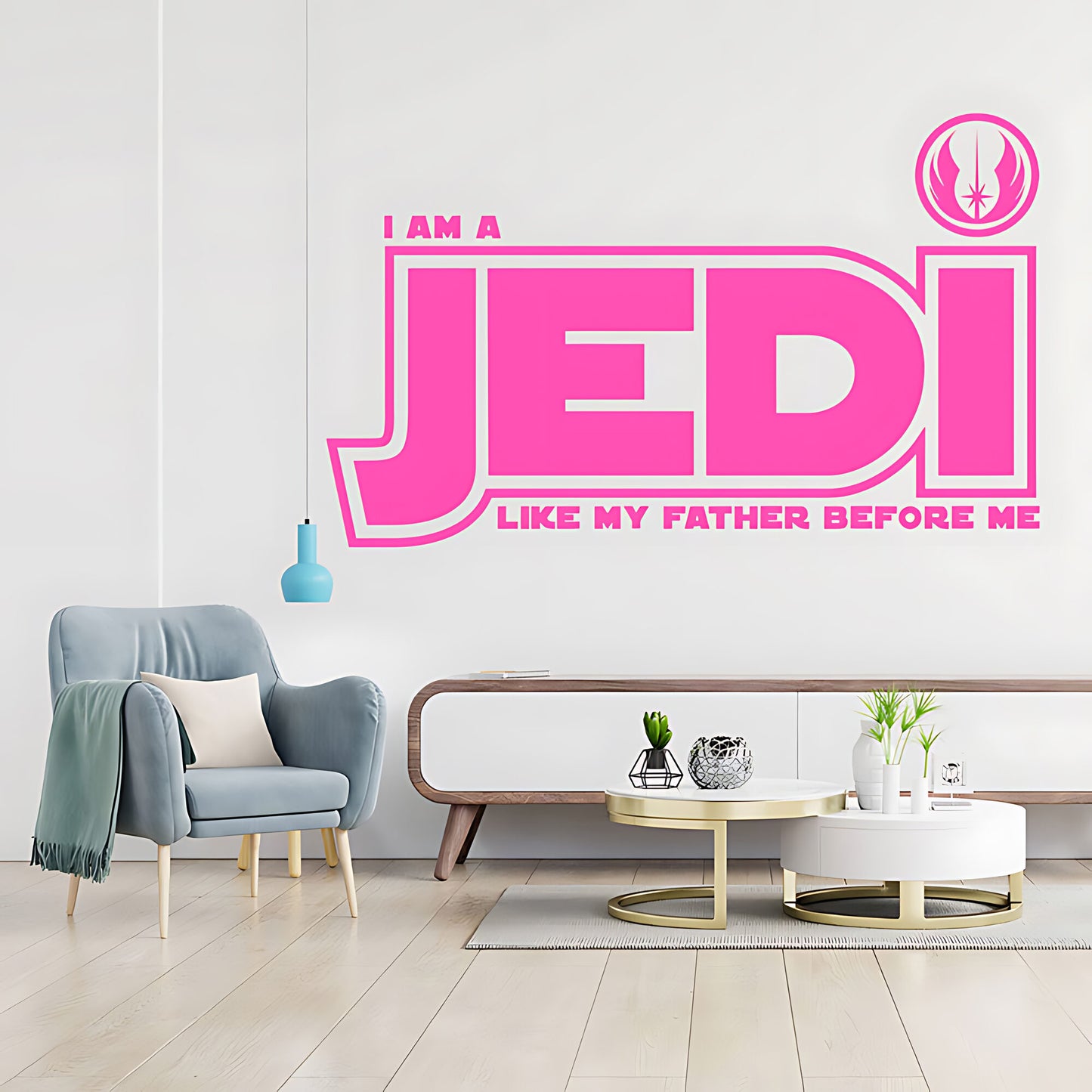 Star Wars I Am a Jedi Like My Father Wall Sticker – Jedi Order Decal
