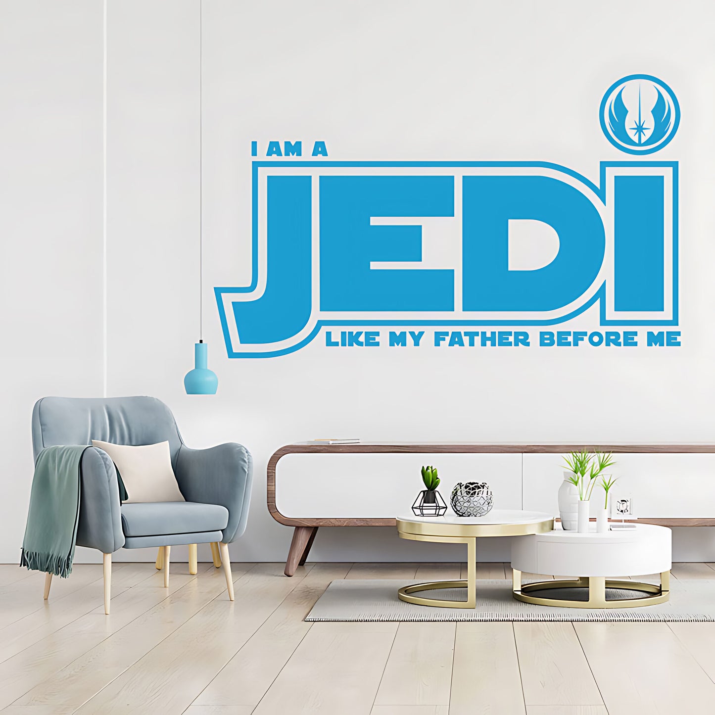 Star Wars I Am a Jedi Like My Father Wall Sticker – Jedi Order Decal