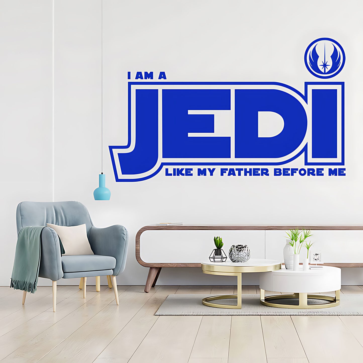 Star Wars I Am a Jedi Like My Father Wall Sticker – Jedi Order Decal