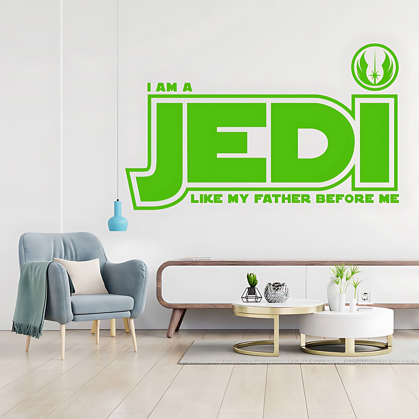Star Wars I Am a Jedi Like My Father Wall Sticker – Jedi Order Decal