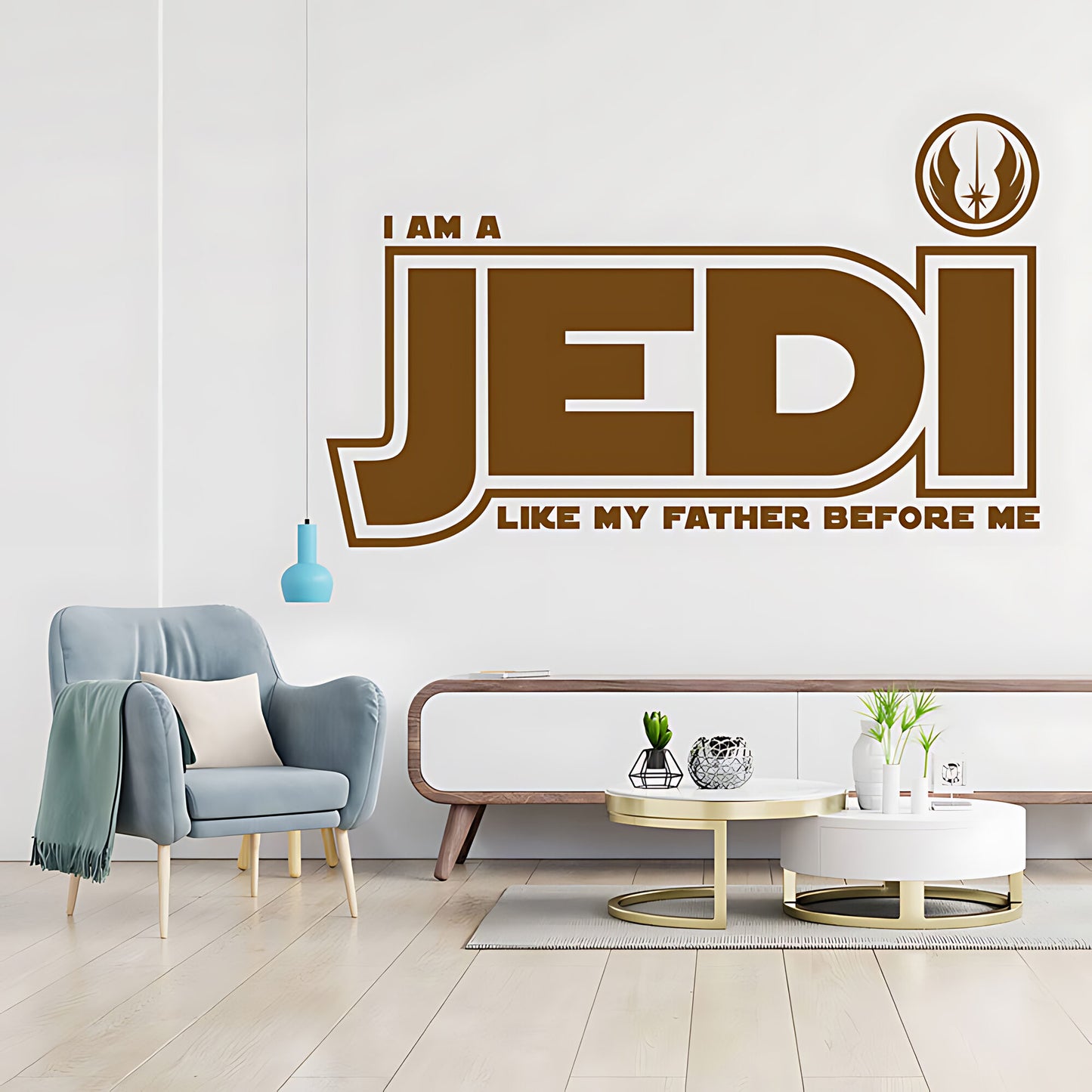Star Wars I Am a Jedi Like My Father Wall Sticker – Jedi Order Decal