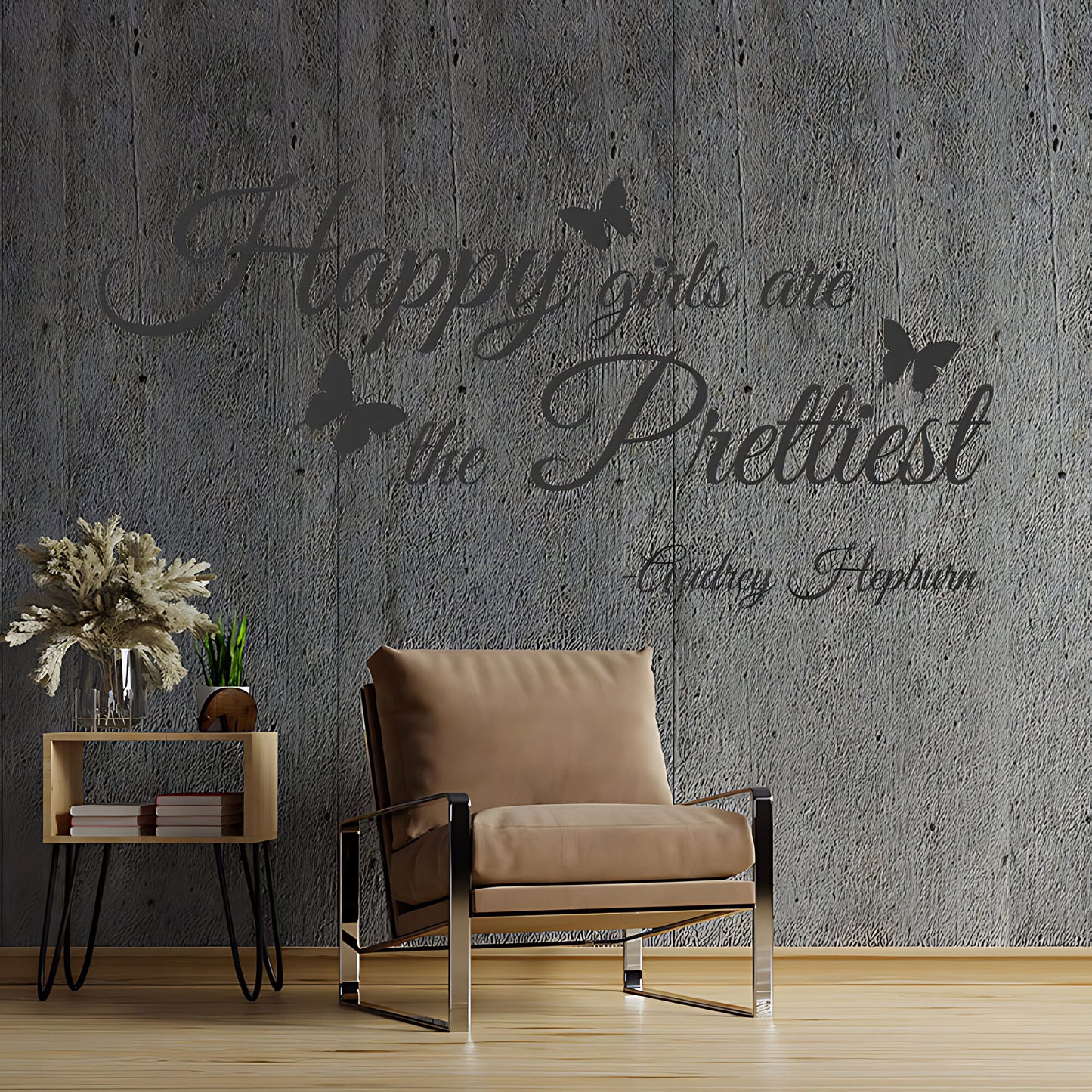 Happy Girls Are Prettiest Wall Sticker