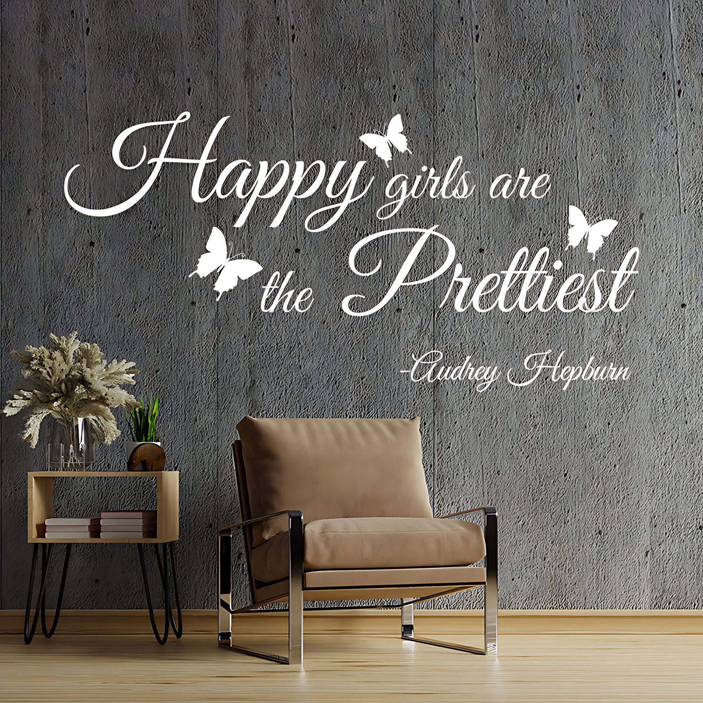 Happy Girls Are Prettiest Wall Sticker