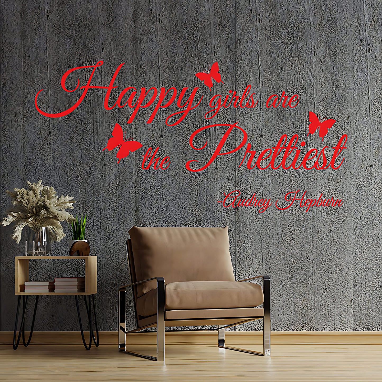 Happy Girls Are Prettiest Wall Sticker