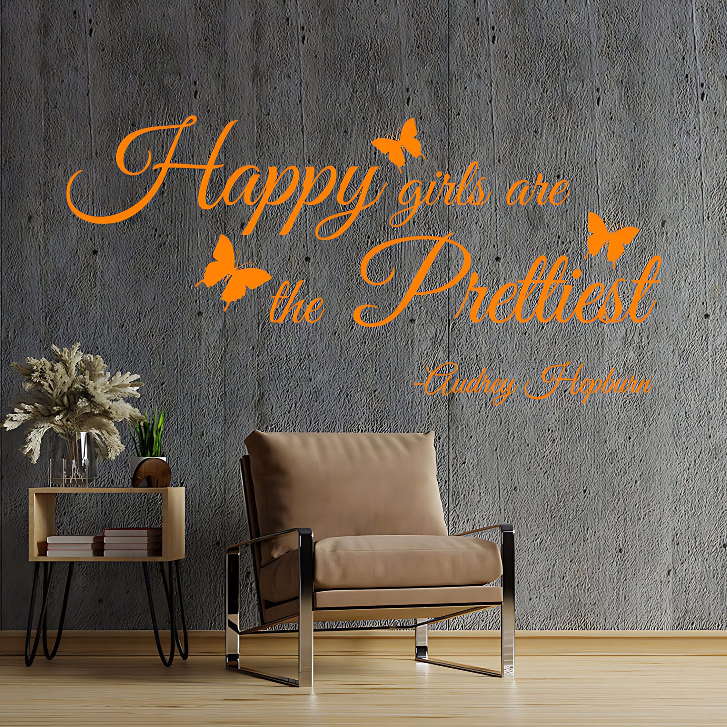 Happy Girls Are Prettiest Wall Sticker