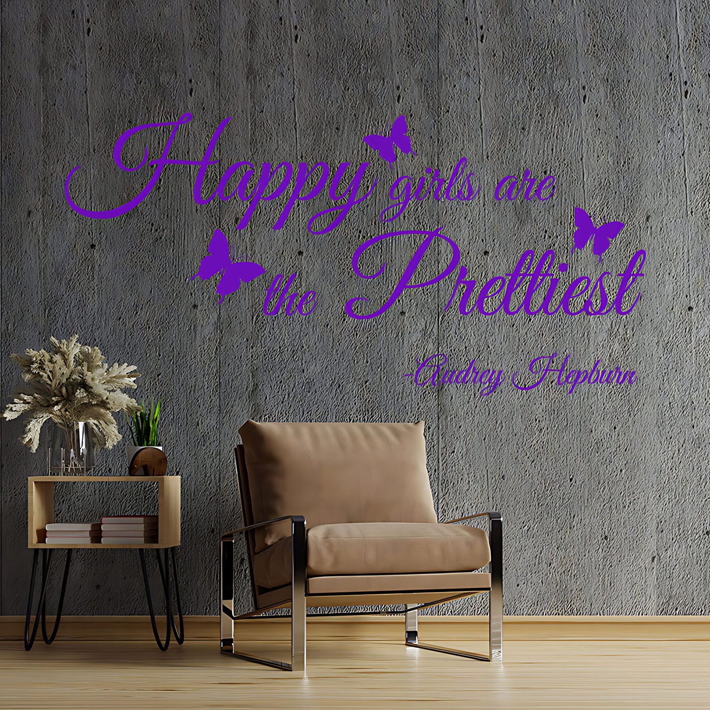 Happy Girls Are Prettiest Wall Sticker