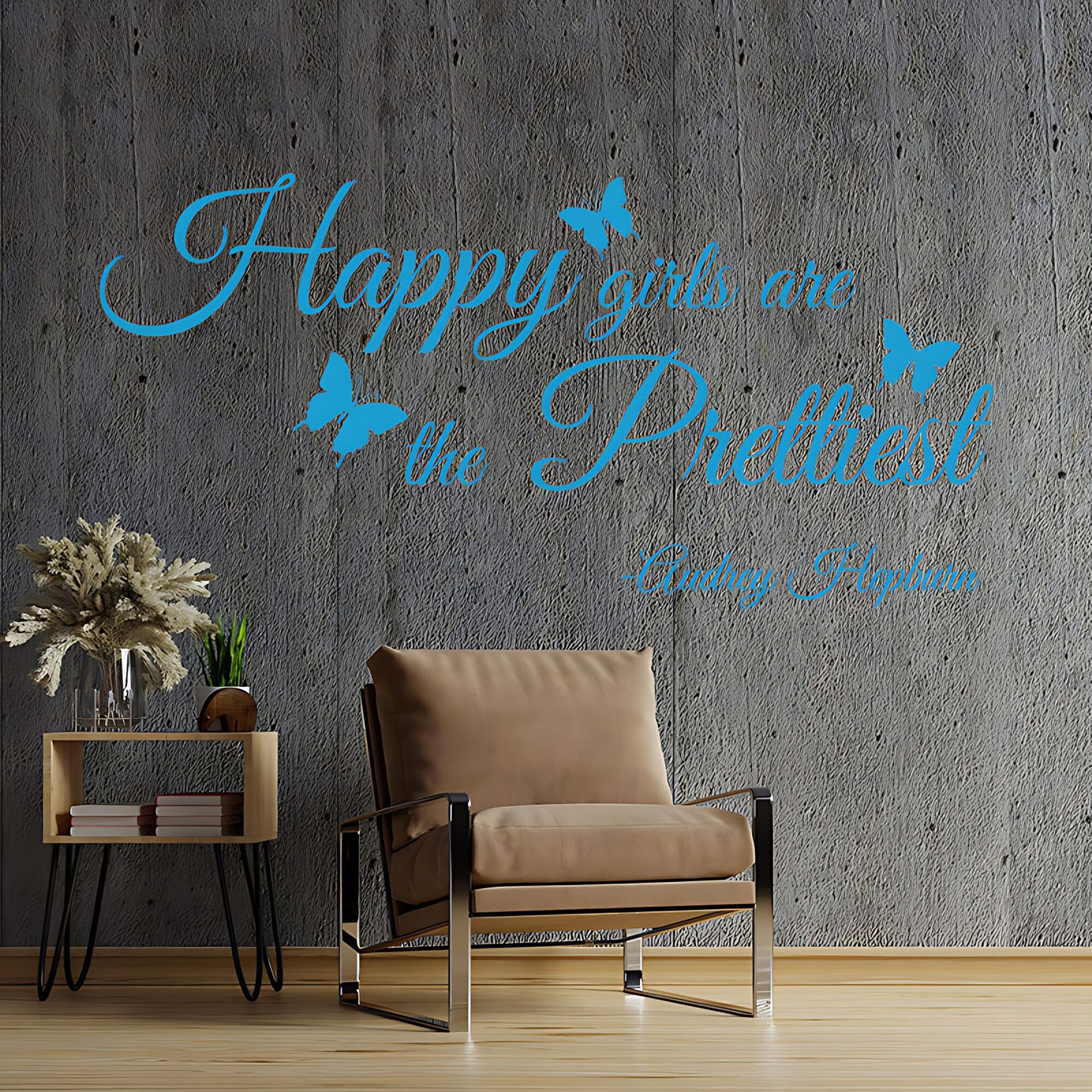 Happy Girls Are Prettiest Wall Sticker