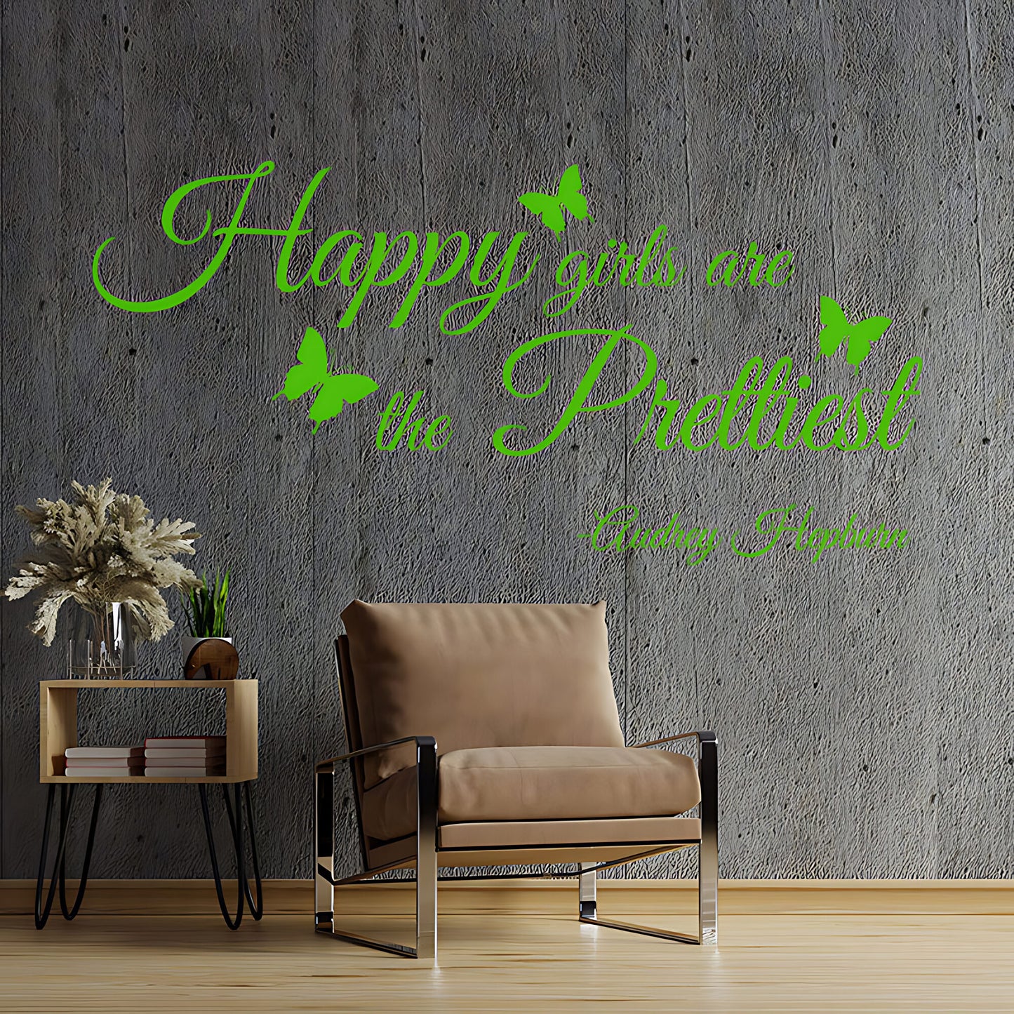 Happy Girls Are Prettiest Wall Sticker
