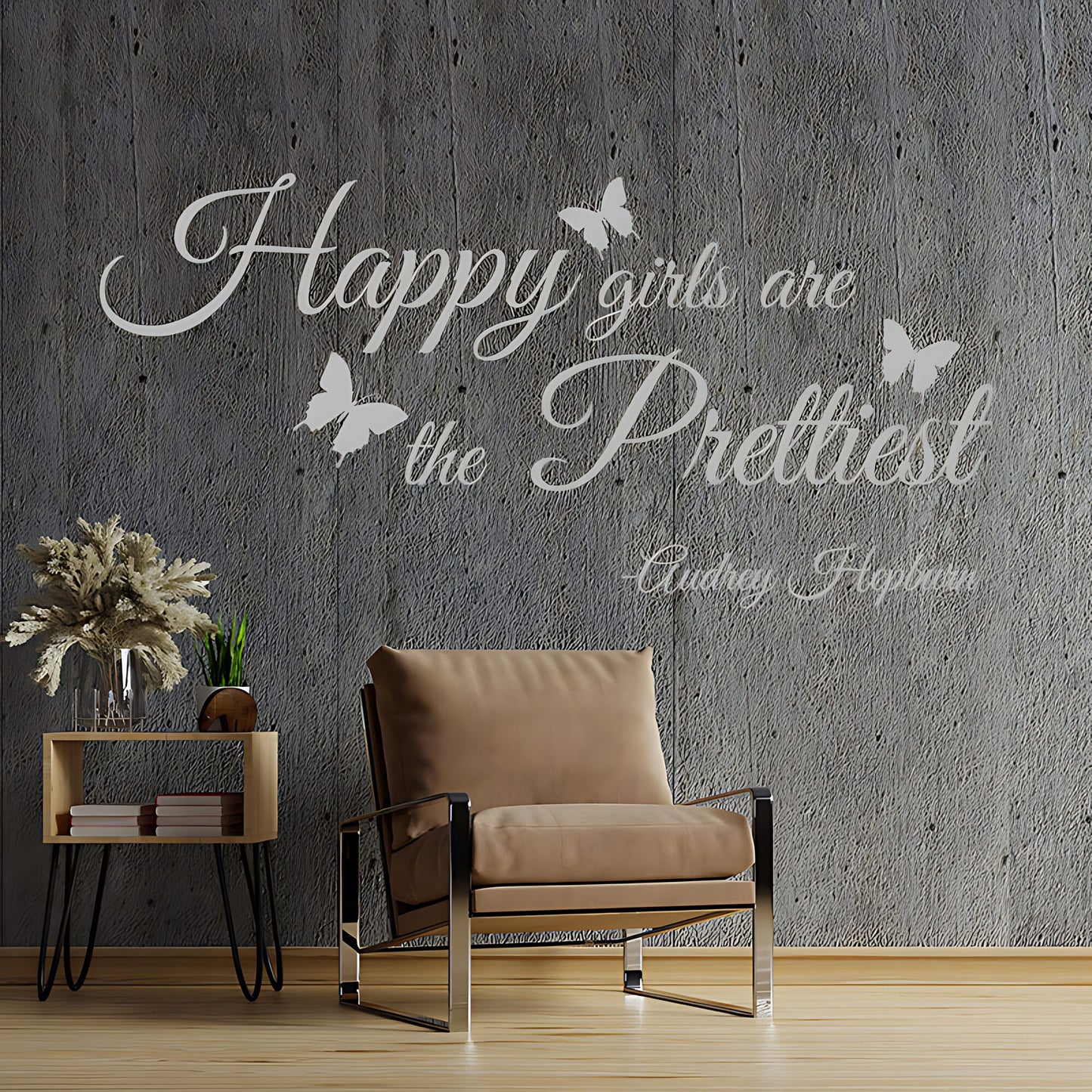 Happy Girls Are Prettiest Wall Sticker