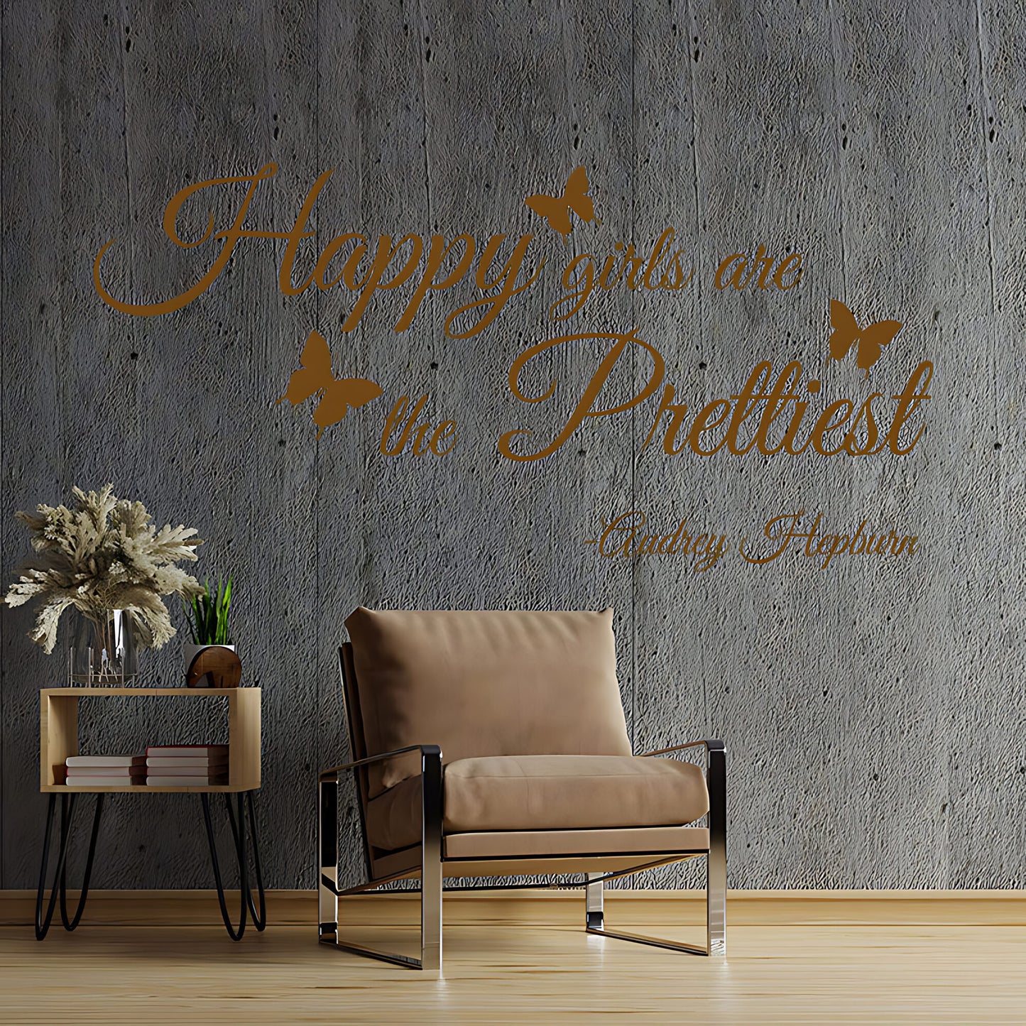 Happy Girls Are Prettiest Wall Sticker
