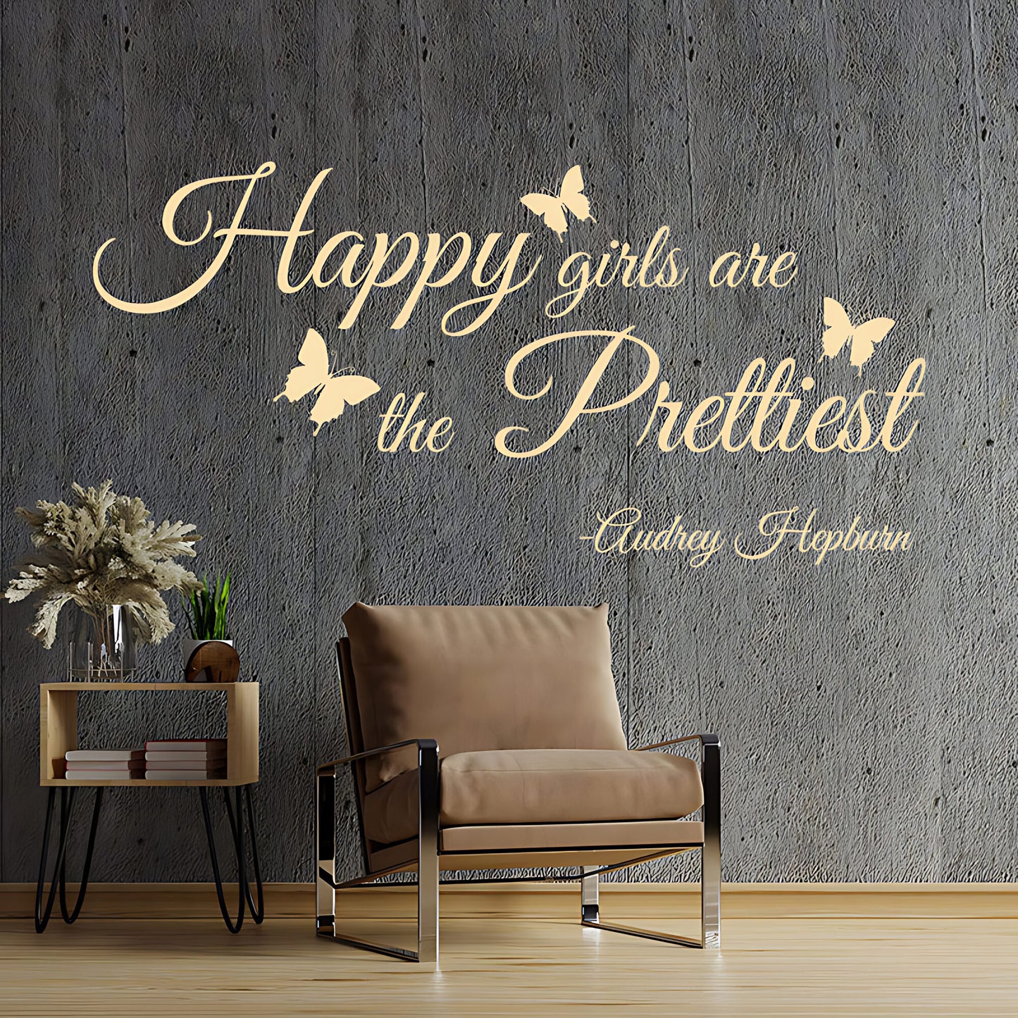 Happy Girls Are Prettiest Wall Sticker