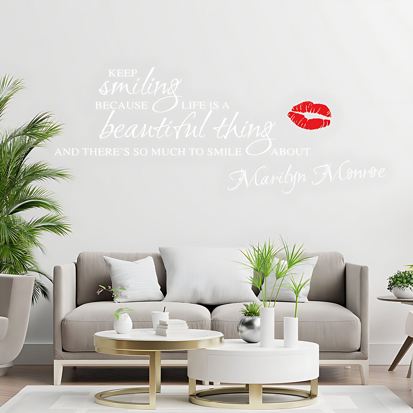 Marilyn Monroe Wall Sticker – Inspirational Quote Vinyl Decal