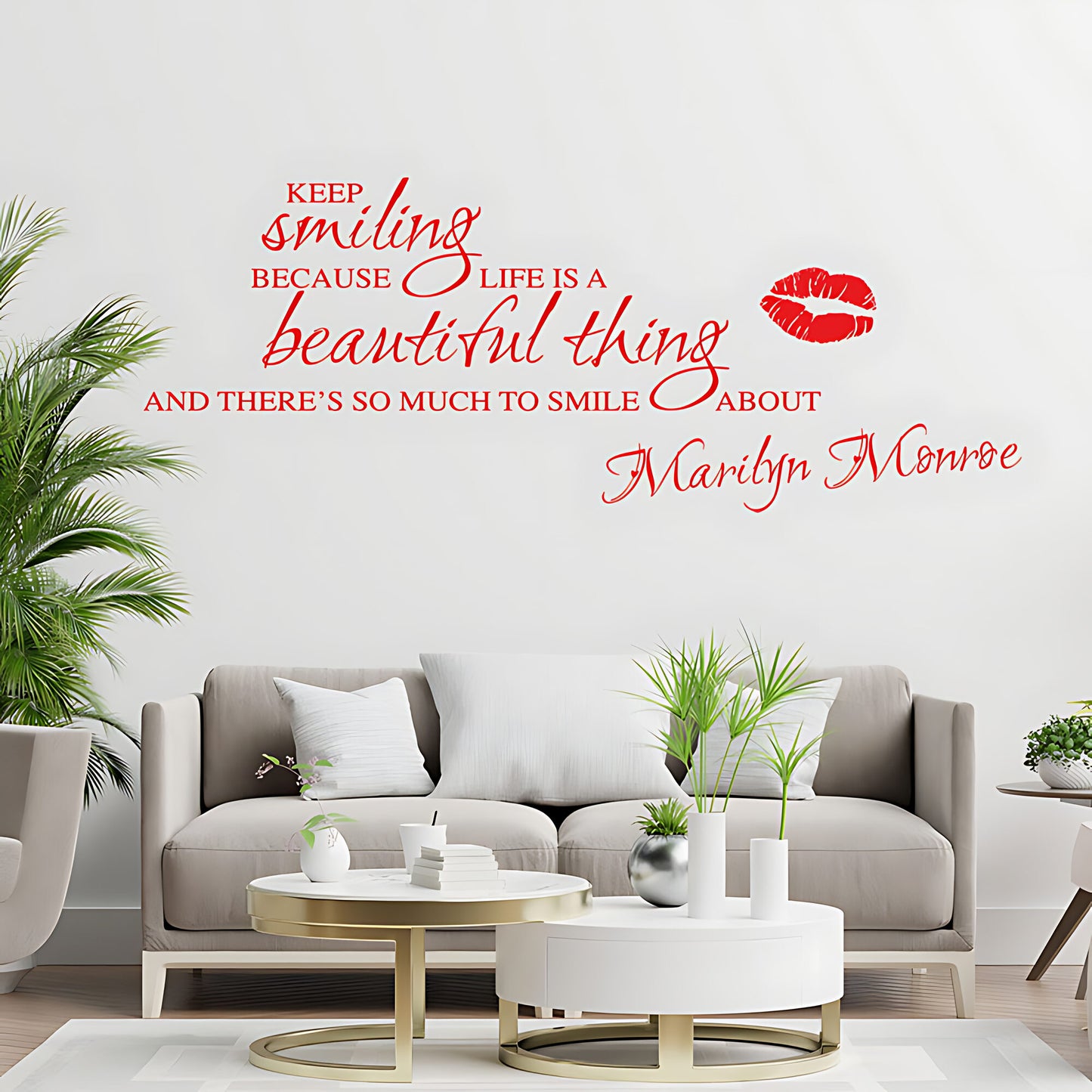 Marilyn Monroe Wall Sticker – Inspirational Quote Vinyl Decal