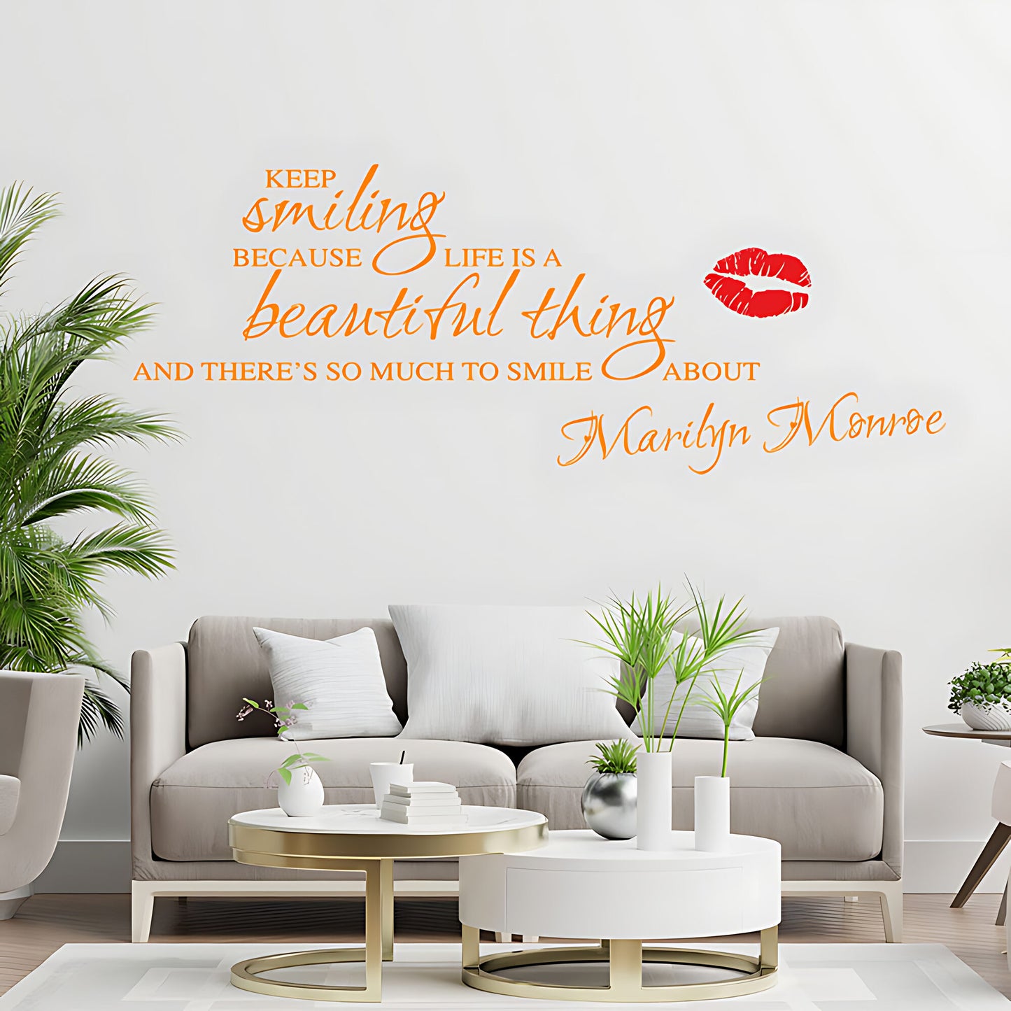 Marilyn Monroe Wall Sticker – Inspirational Quote Vinyl Decal
