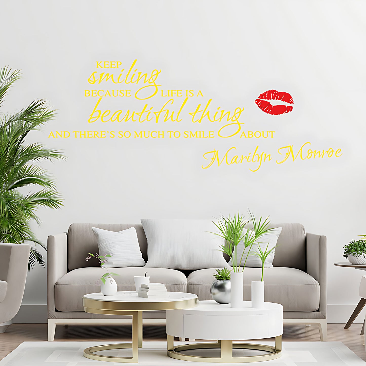Marilyn Monroe Wall Sticker – Inspirational Quote Vinyl Decal