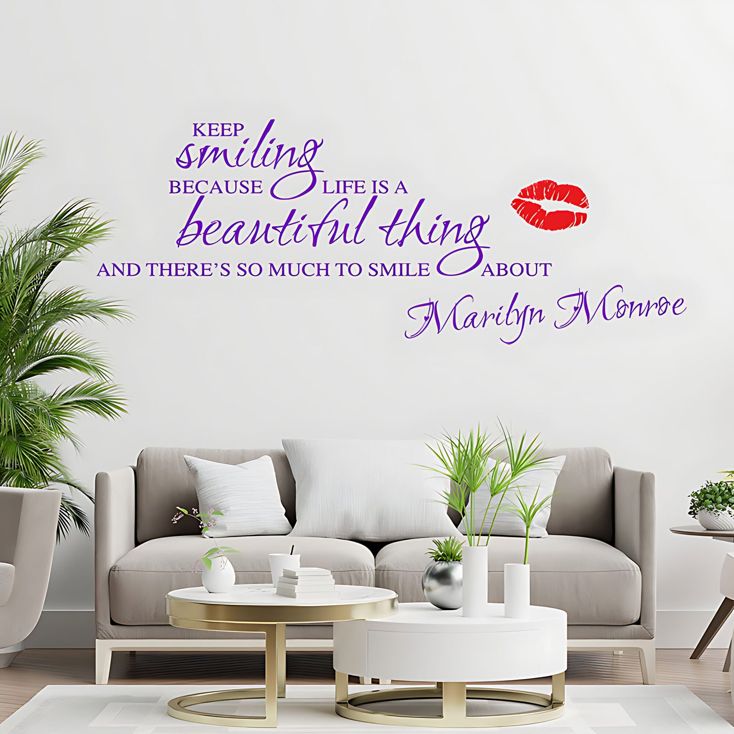 Marilyn Monroe Wall Sticker – Inspirational Quote Vinyl Decal