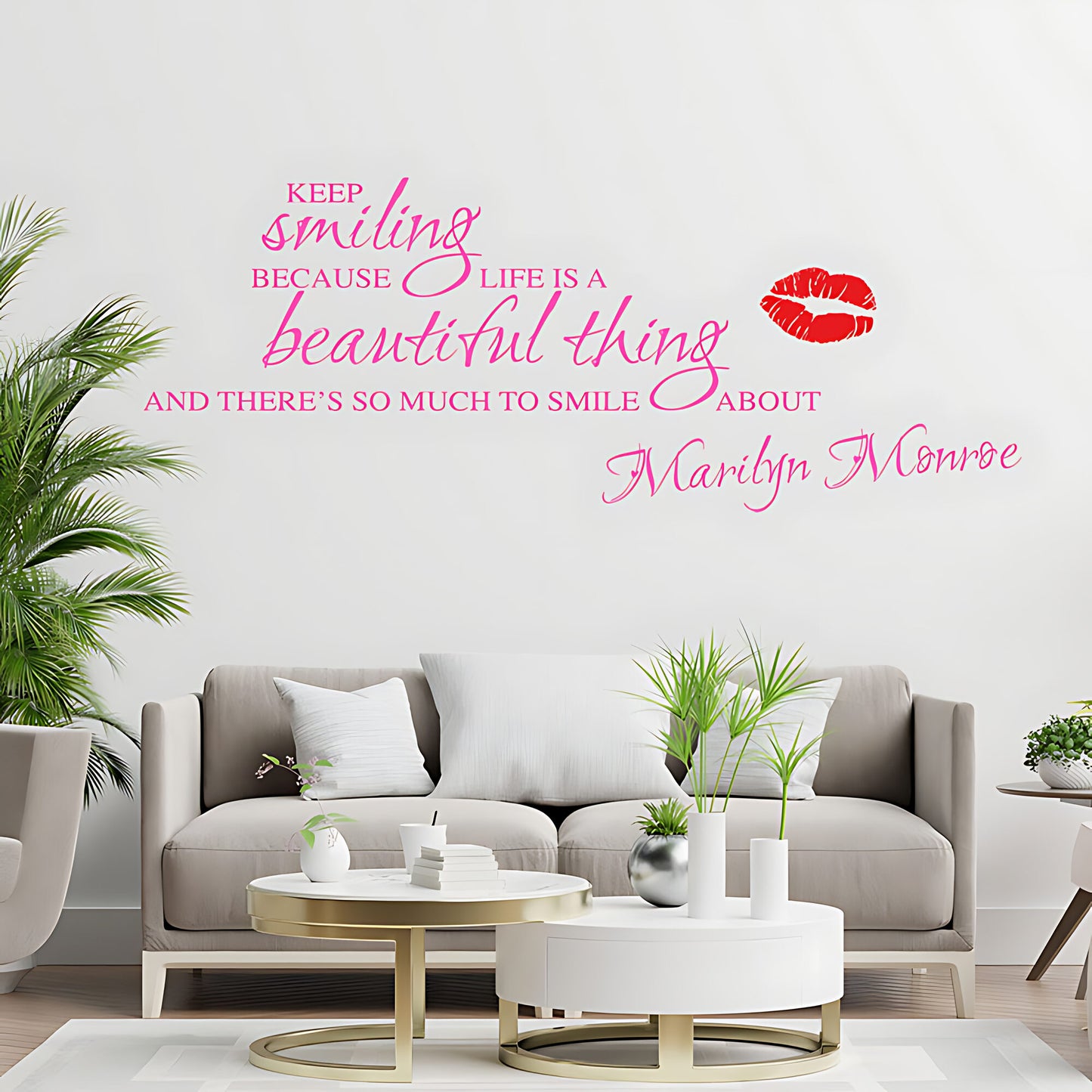 Marilyn Monroe Wall Sticker – Inspirational Quote Vinyl Decal
