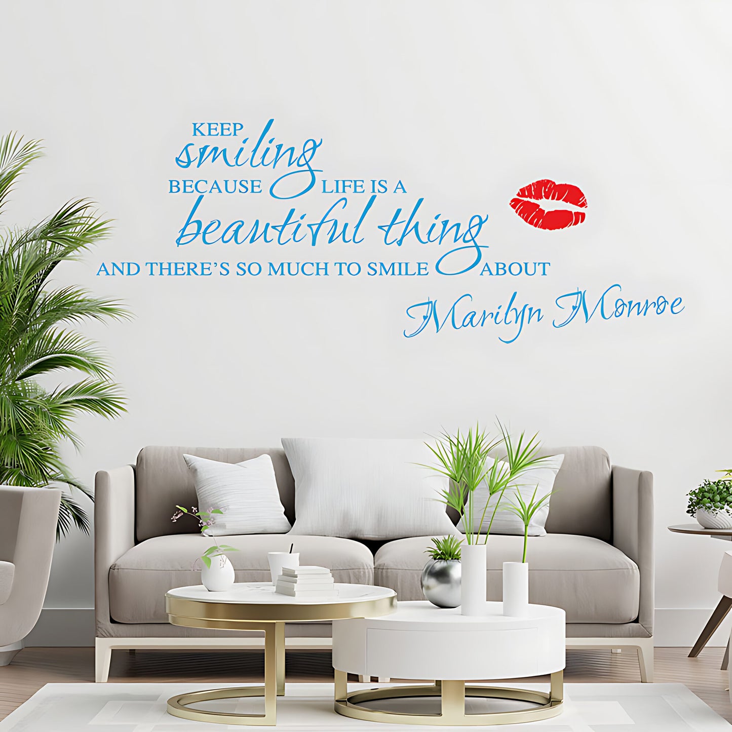 Marilyn Monroe Wall Sticker – Inspirational Quote Vinyl Decal