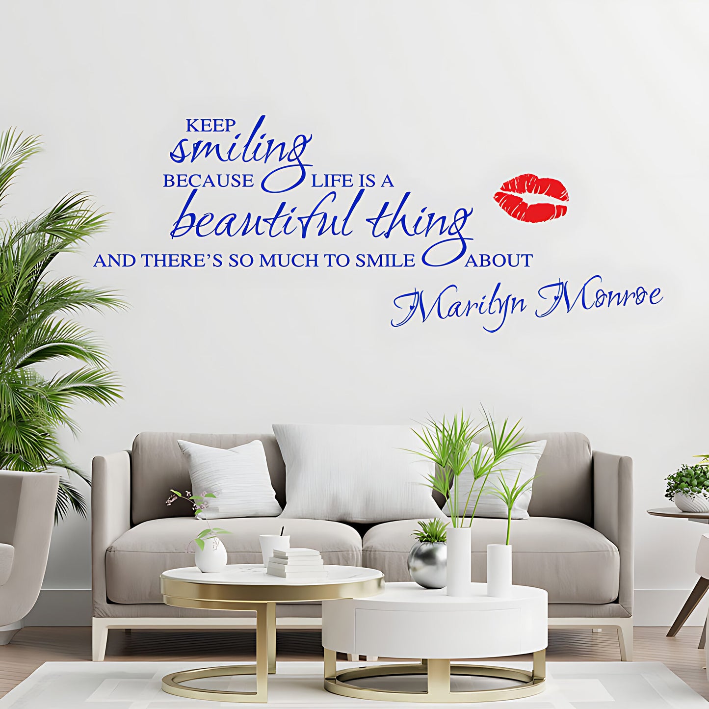 Marilyn Monroe Wall Sticker – Inspirational Quote Vinyl Decal