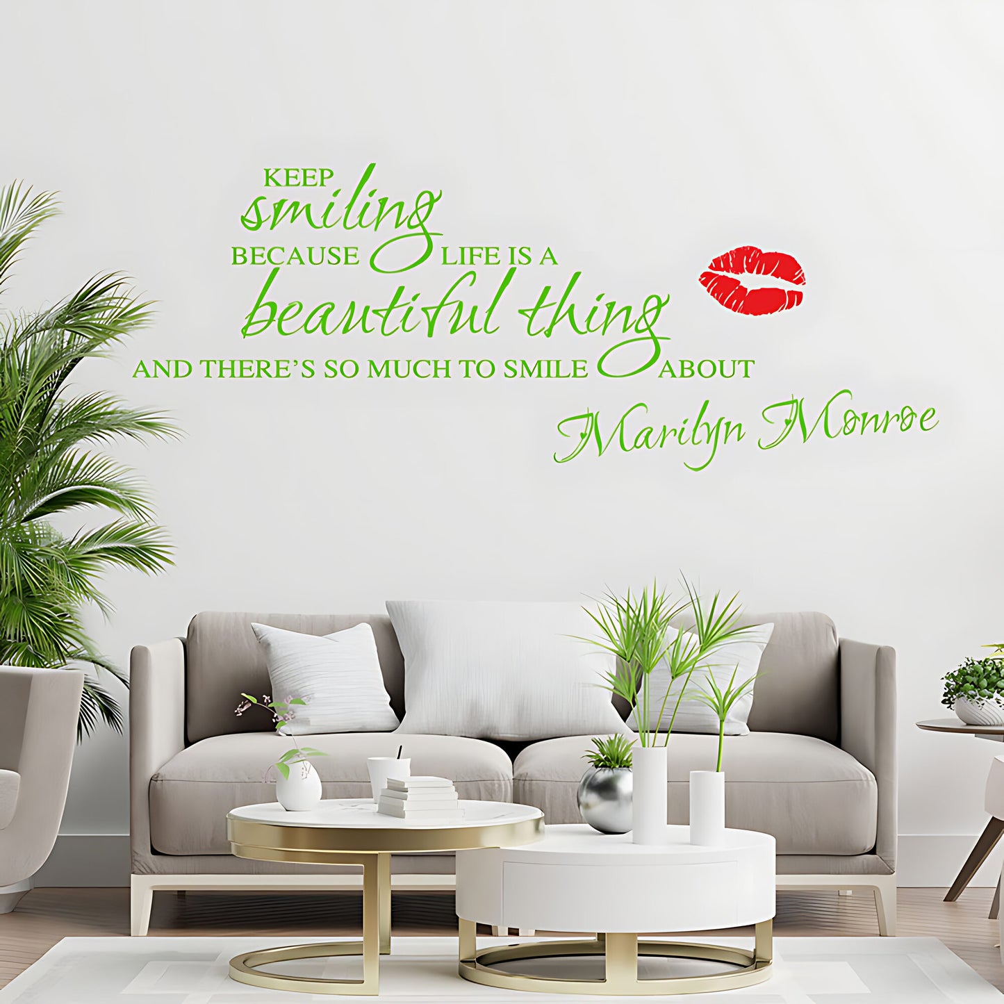 Marilyn Monroe Wall Sticker – Inspirational Quote Vinyl Decal
