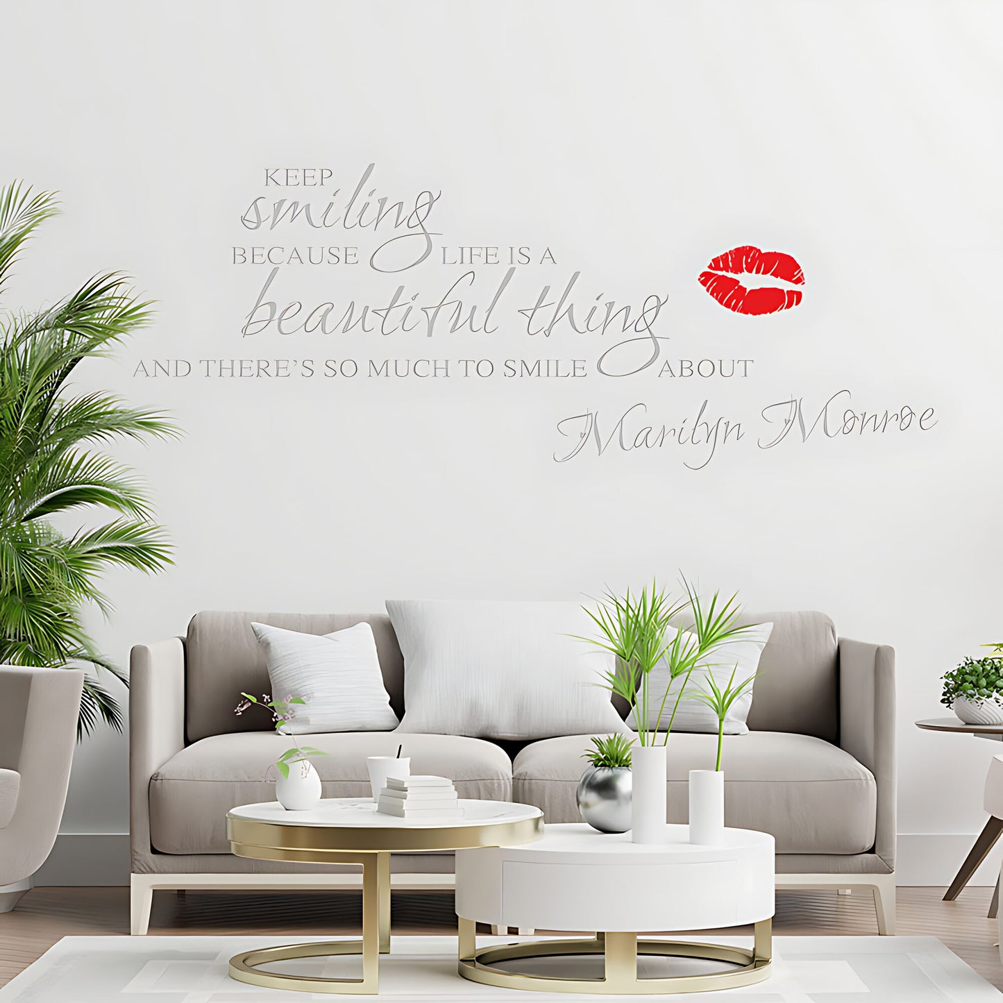 Marilyn Monroe Wall Sticker – Inspirational Quote Vinyl Decal