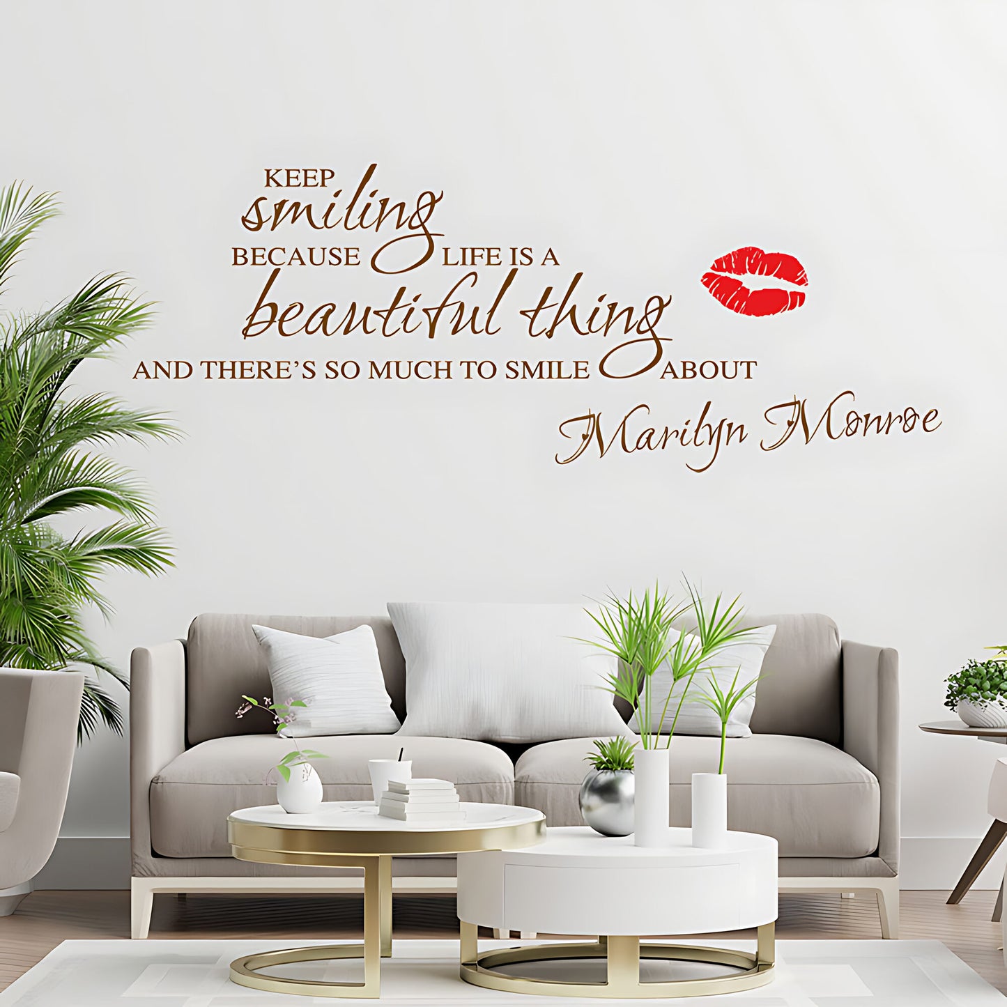 Marilyn Monroe Wall Sticker – Inspirational Quote Vinyl Decal
