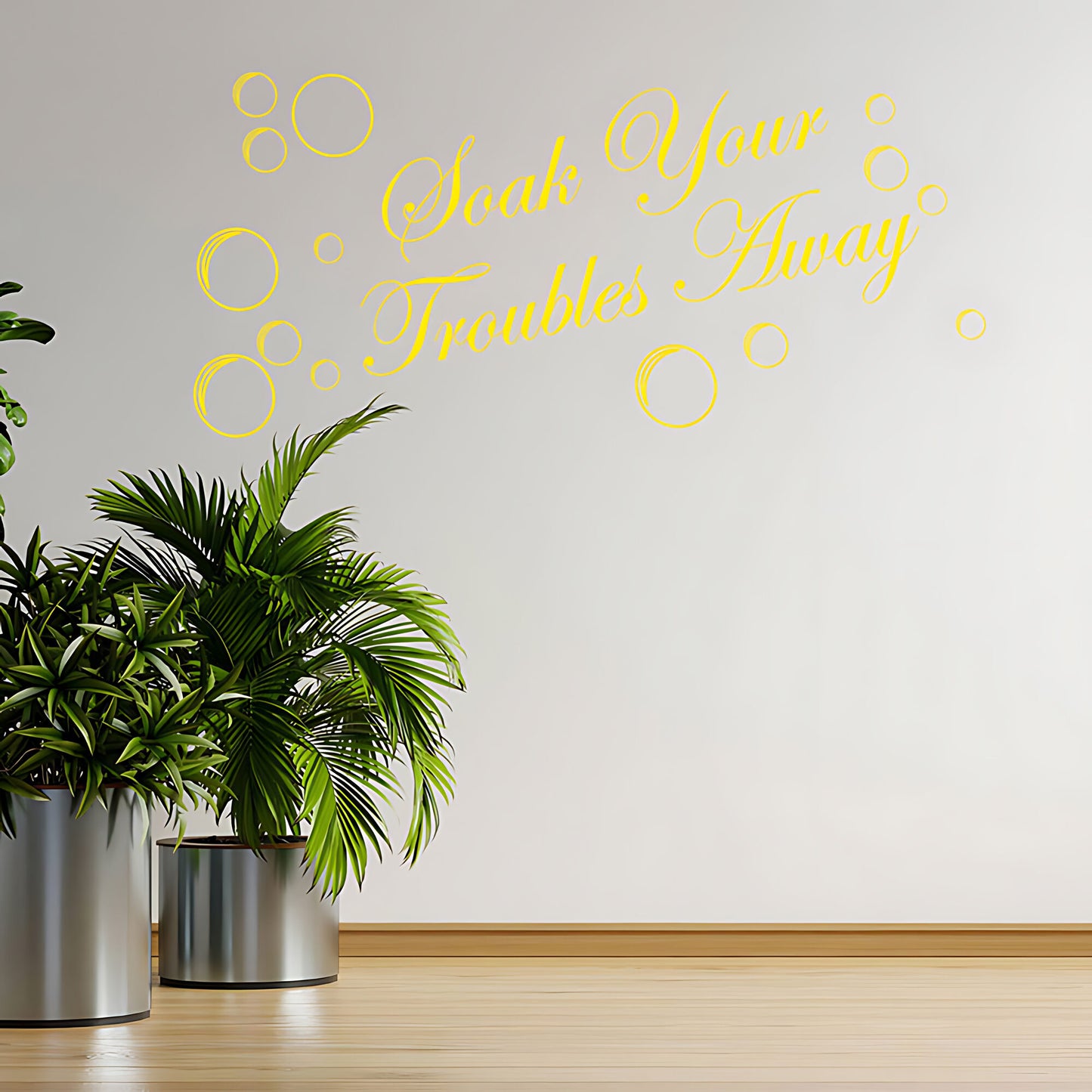 Soak Your Troubles Away Bathroom Wall Sticker decor