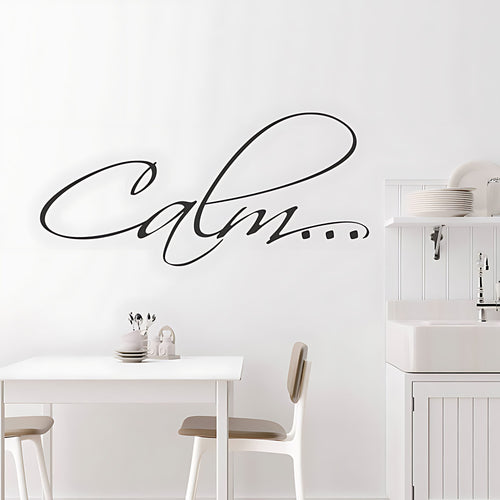 Calm Bathroom Wall Sticker Vinyl Art Decal Quote