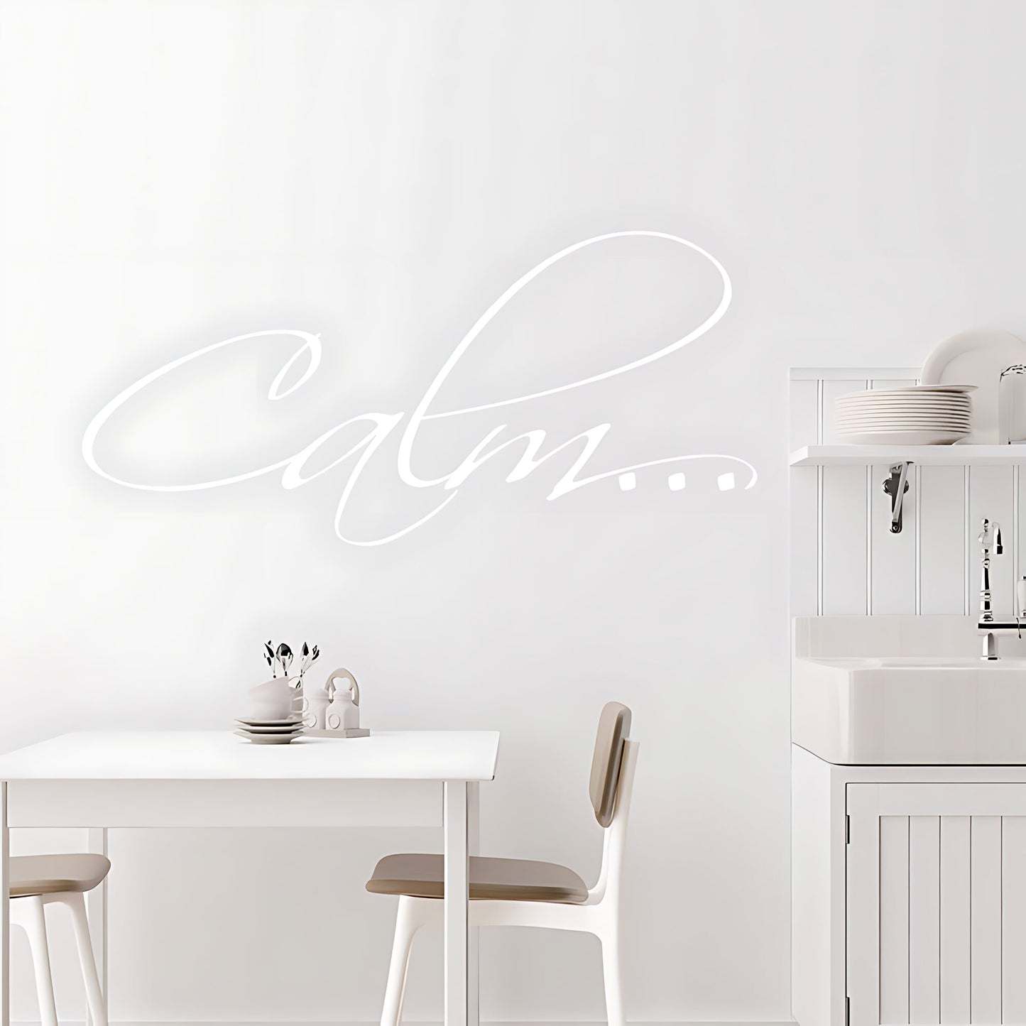 Calm Bathroom Wall Sticker Vinyl Art Decal Quote