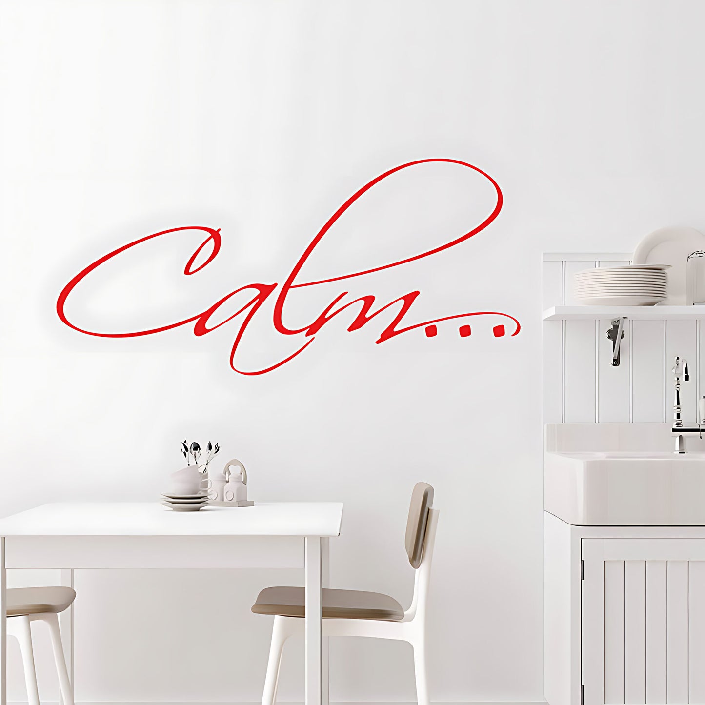 Calm Bathroom Wall Sticker Vinyl Art Decal Quote