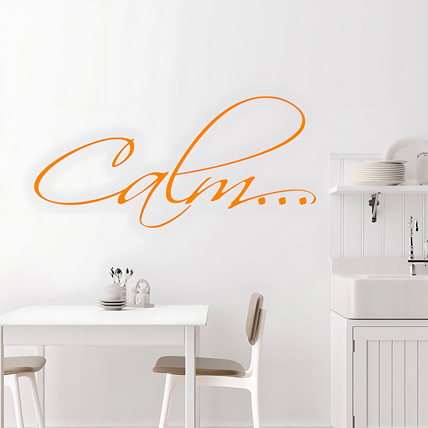 Calm Bathroom Wall Sticker Vinyl Art Decal Quote