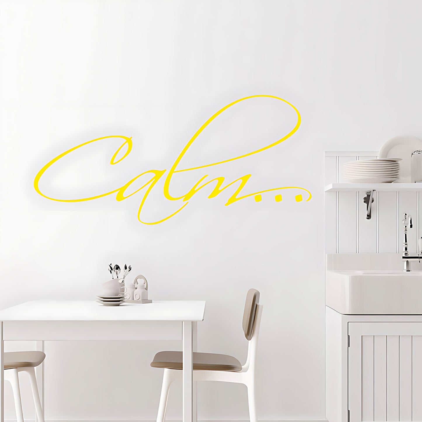 Calm Bathroom Wall Sticker Vinyl Art Decal Quote