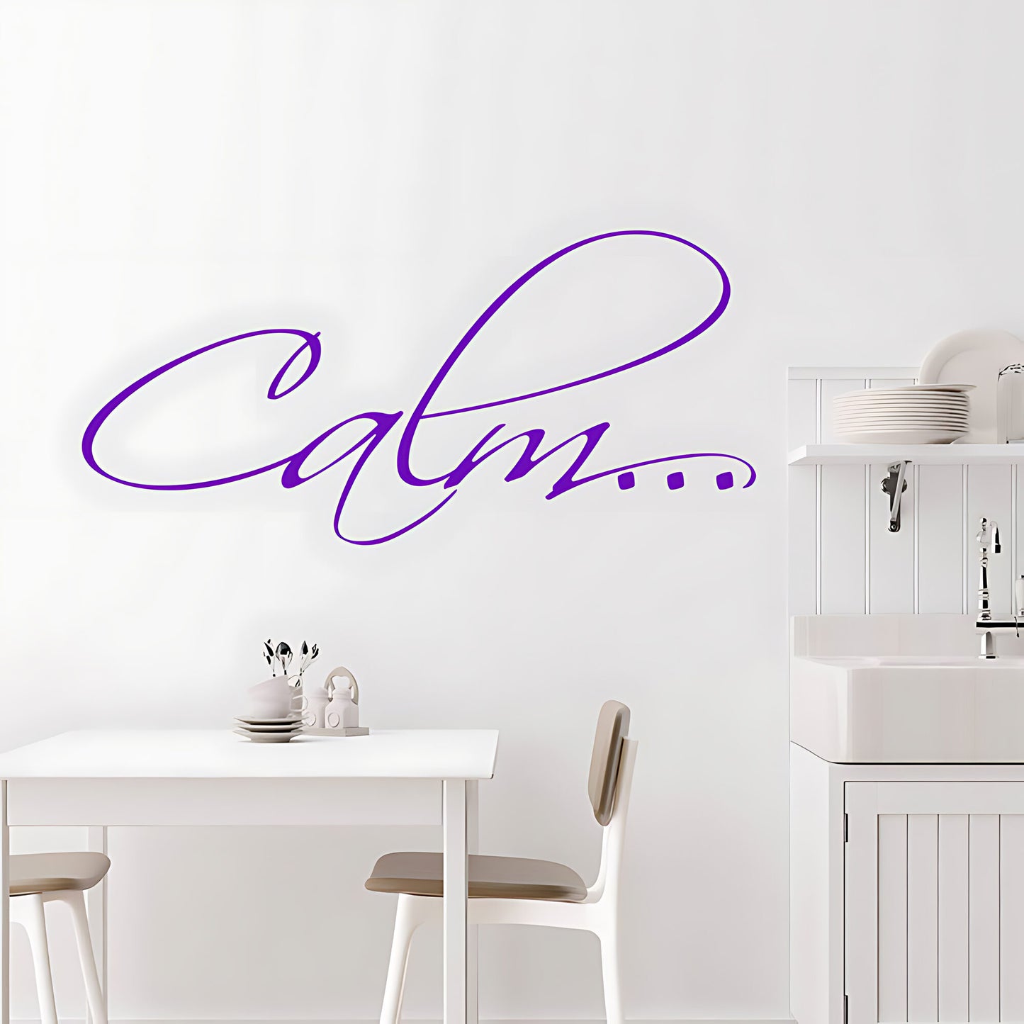 Calm Bathroom Wall Sticker Vinyl Art Decal Quote