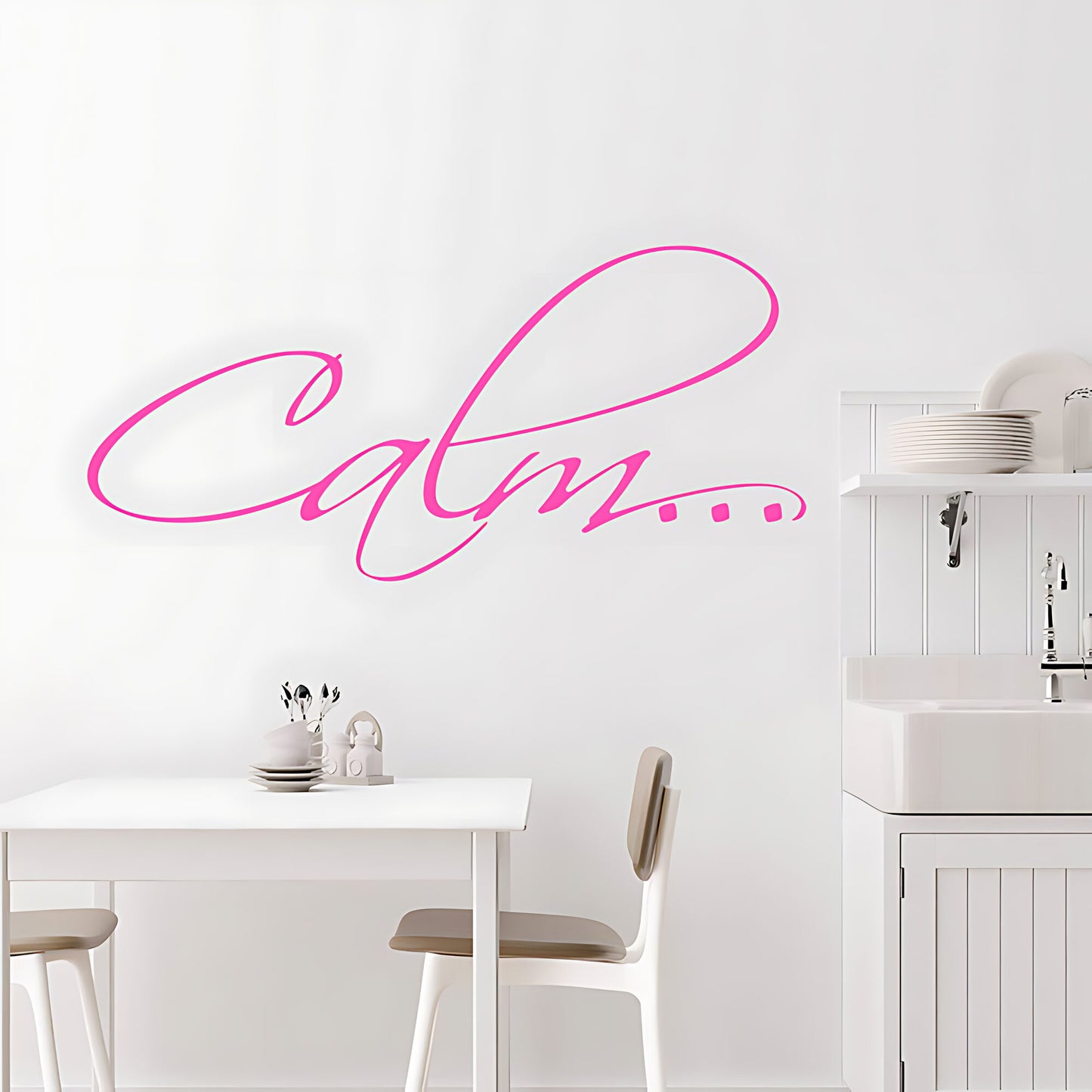 Calm Bathroom Wall Sticker Vinyl Art Decal Quote